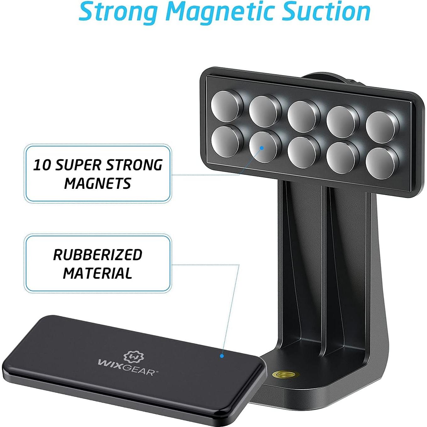 Soporte Magnético para Trípode WixGear Adaptador para Teléfonos