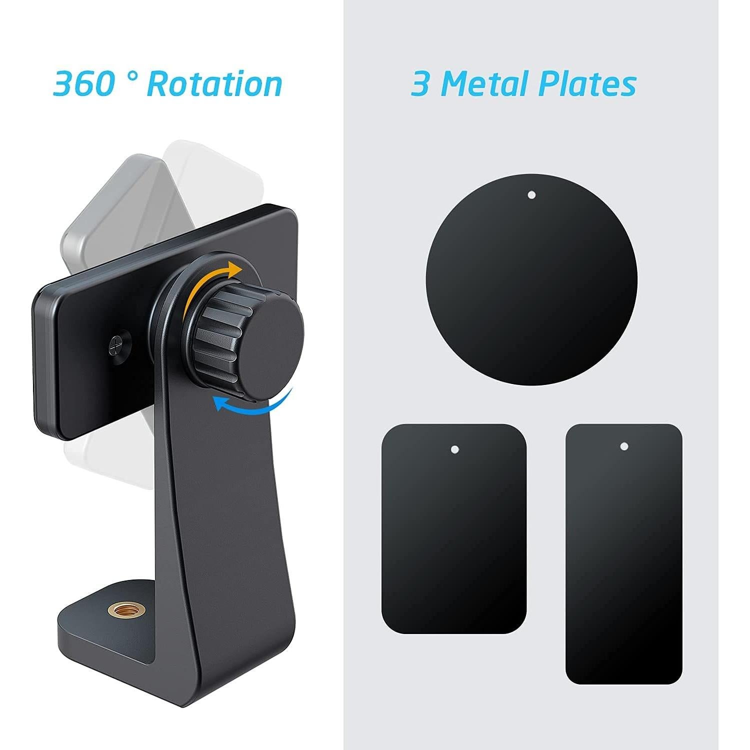 Soporte Magnético para Trípode WixGear Adaptador para Teléfonos