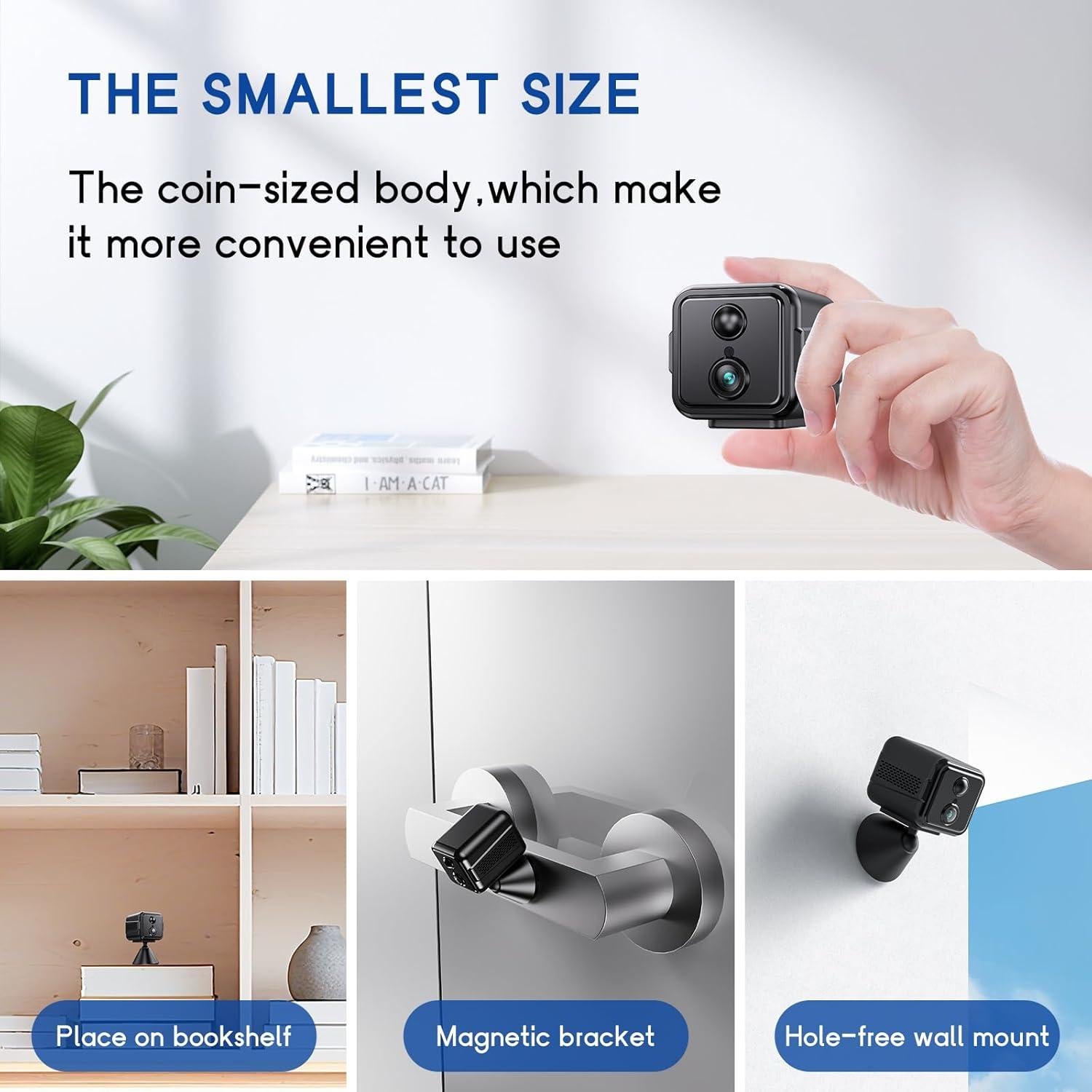 Cámara de Seguridad Inalámbrica Vegoran TQ95 1080P WiFi Interior