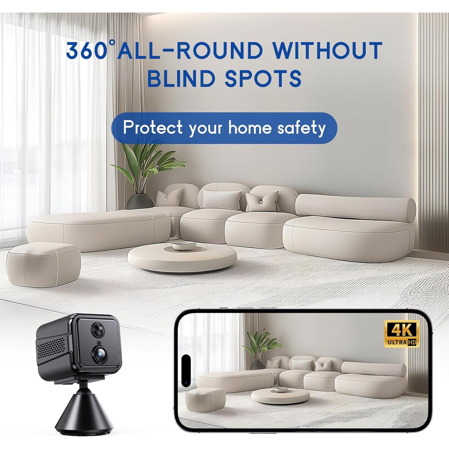 Cámara de Seguridad Inalámbrica Vegoran TQ95 1080P WiFi Interior