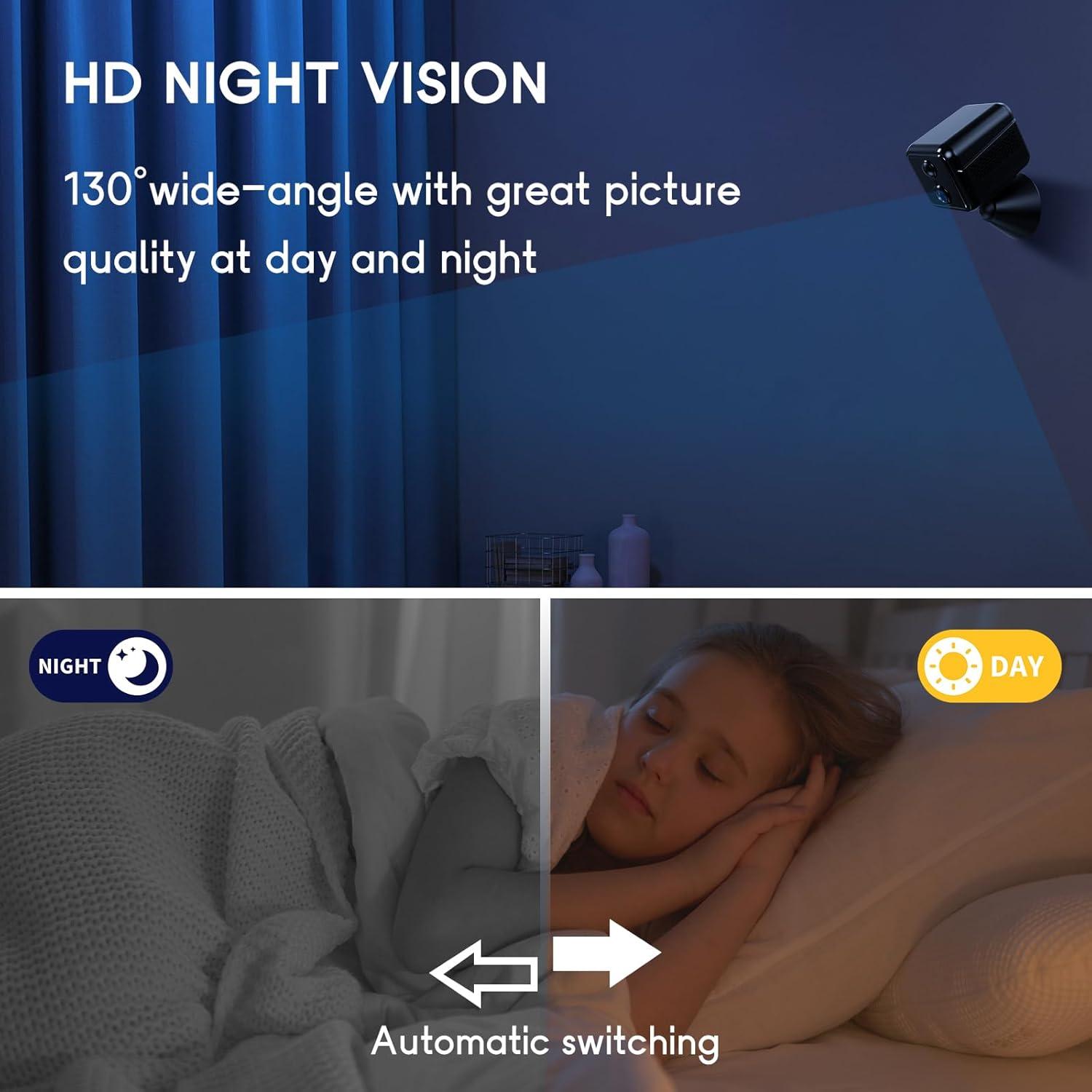 Cámara de Seguridad Inalámbrica Vegoran TQ95 1080P WiFi Interior