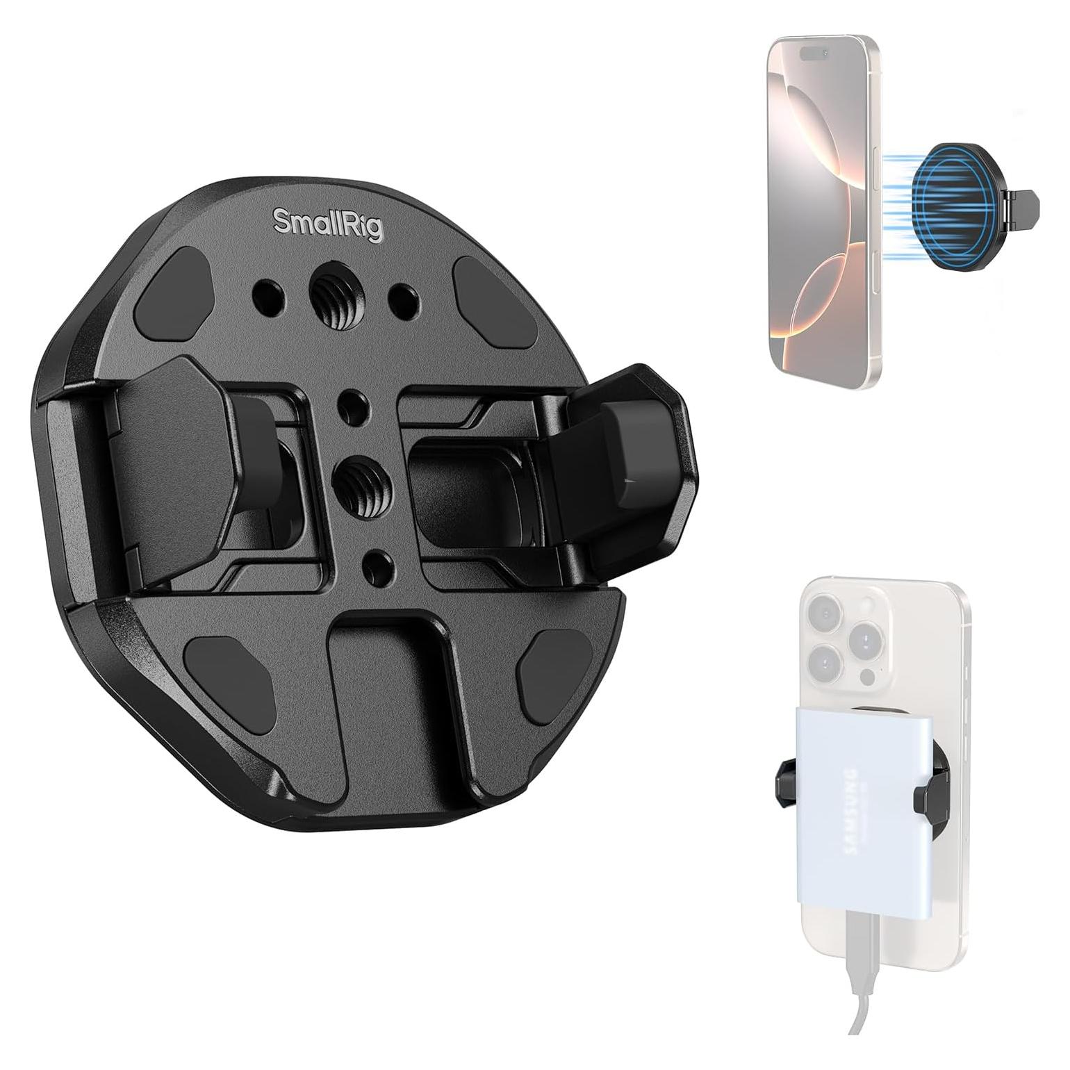 Soporte Magnético para SSD SMALLRIG 5157, 45-70mm, Negro