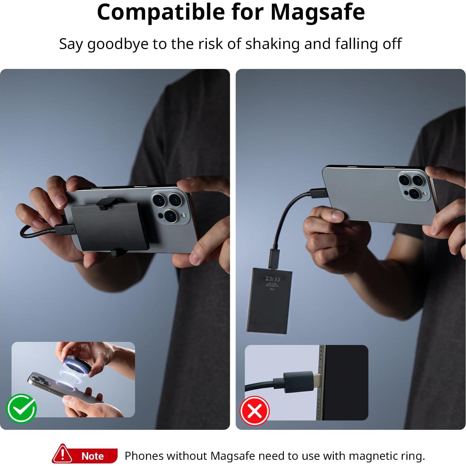 Soporte Magnético para SSD SMALLRIG 5157, 45-70mm, Negro