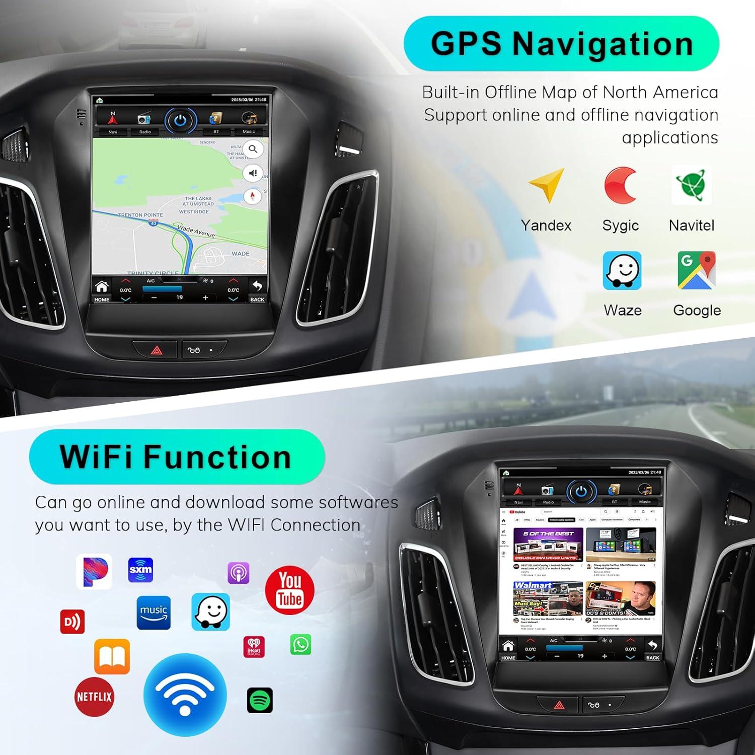 Estéreo de Coche CRUIOLUT Ford Focus 2012-2018 9.7" Android 12