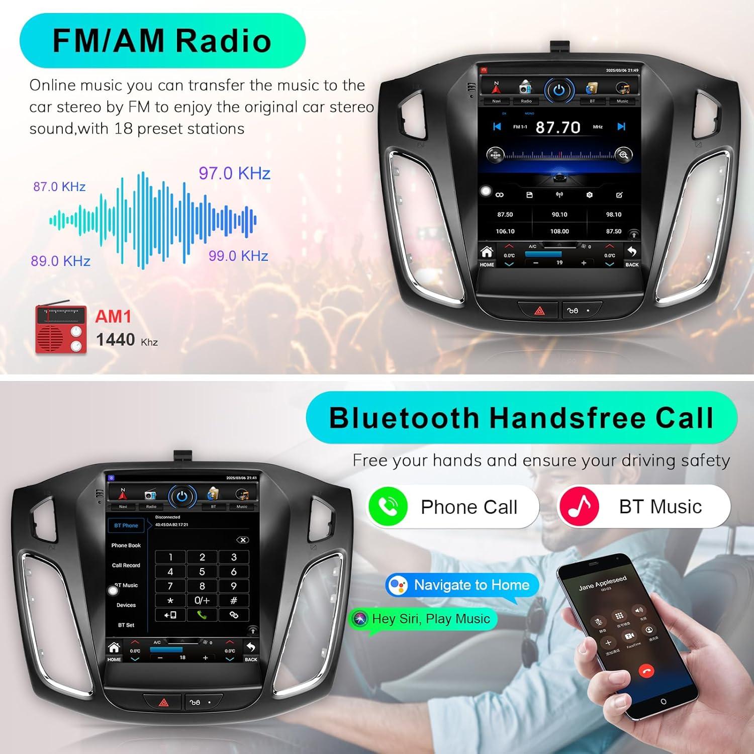 Estéreo de Coche CRUIOLUT Ford Focus 2012-2018 9.7" Android 12