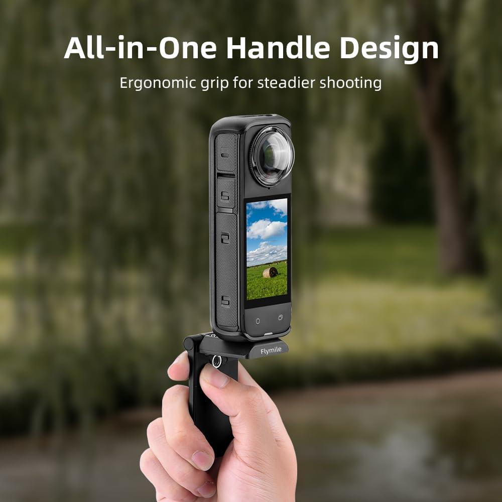 Magnetic Mount Stand Compatible with Insta360 X5 X4, Magnetic Camera Mount with 1/4 Screw for Insta 360 X5/X4/X3/GO 3S/DJI Osmo Pocket 3/Action 5/4 Pro Hero13 & More Action Camera