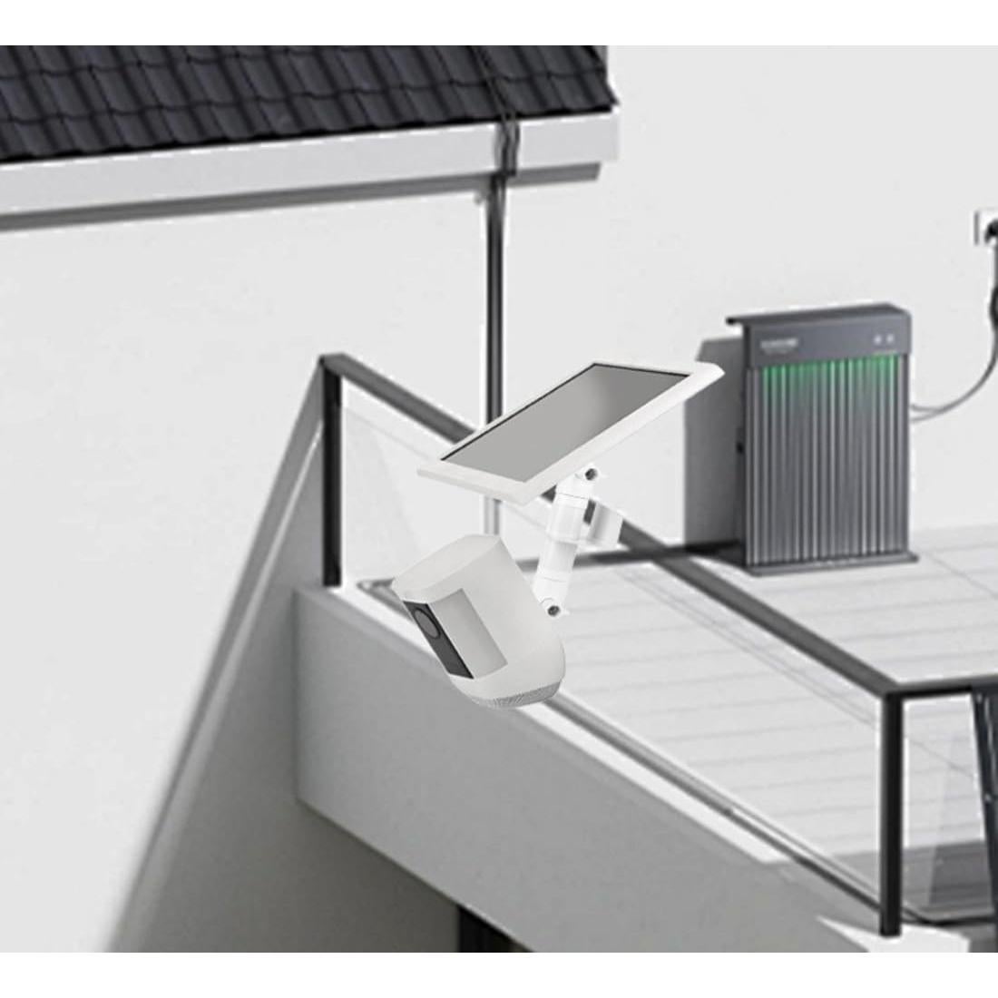 Soporte de canalón 2 en 1 LOOKZOZO para cámaras y paneles solares