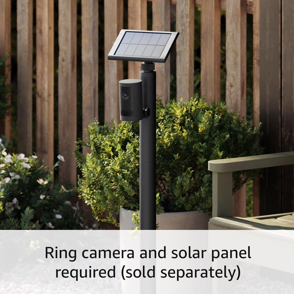 All-New Ring Stake Mount for Cameras and Solar Panels, Black
