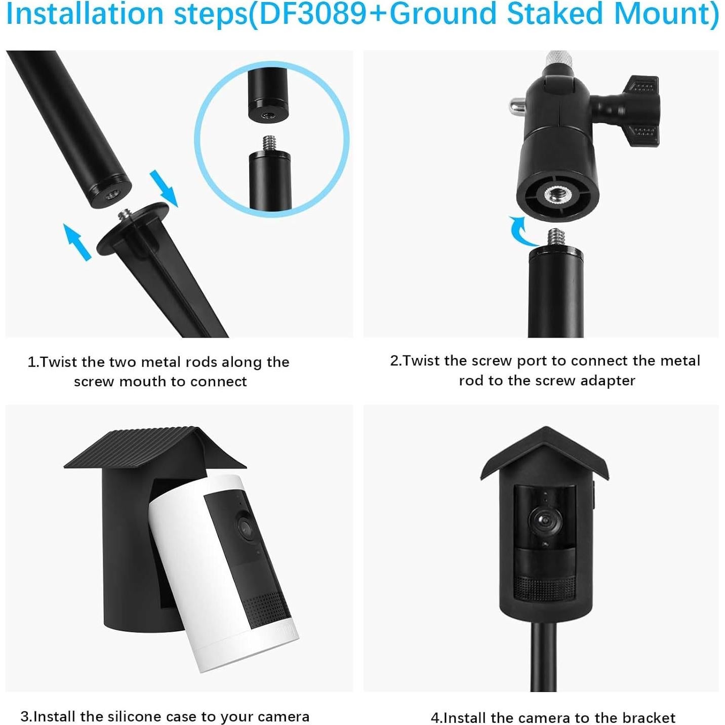 Soporte de Pica HOLACA para Cámara Ring Outdoor Cam 2K