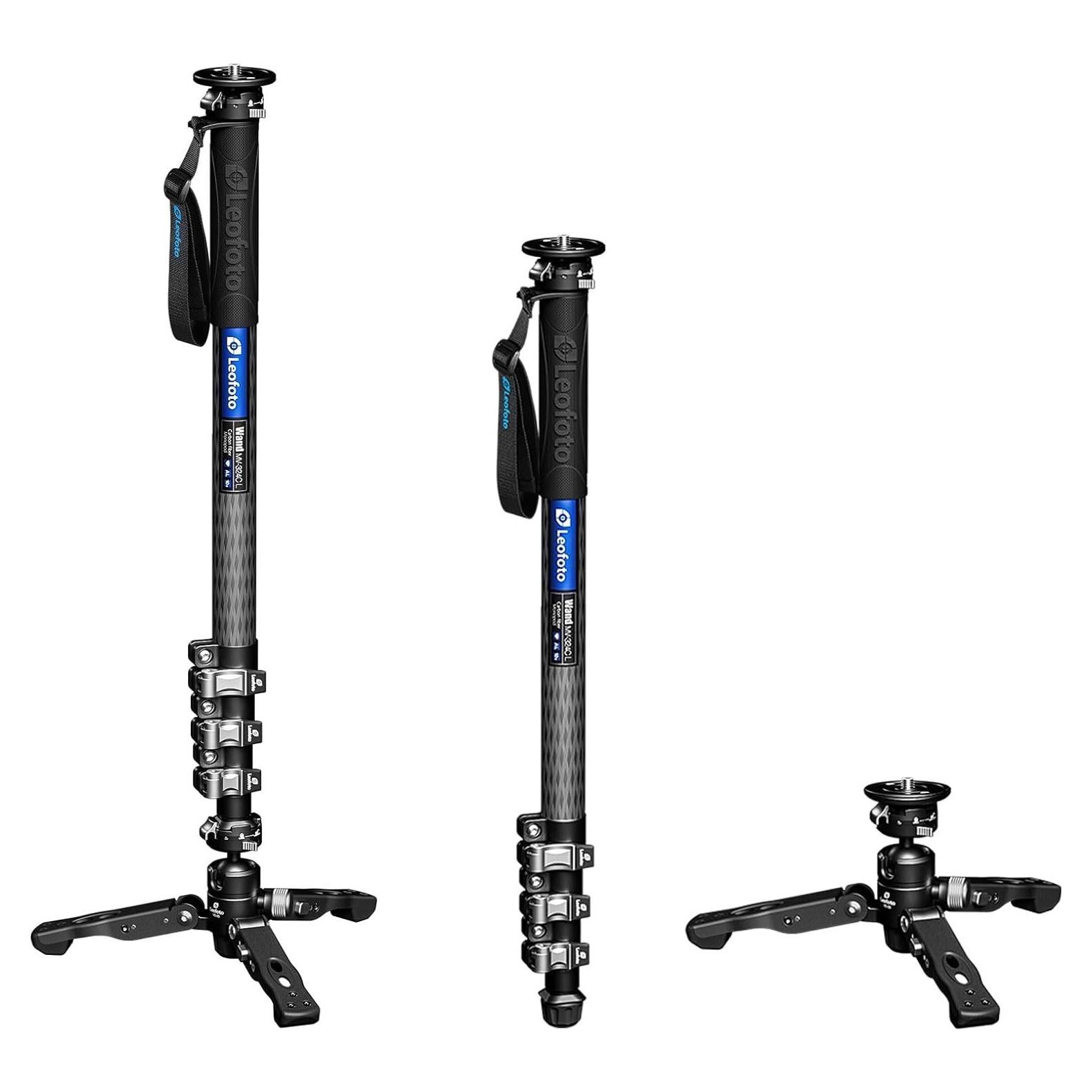 Monopie de cámara Leofoto MV-324CL de fibra de carbono 180cm