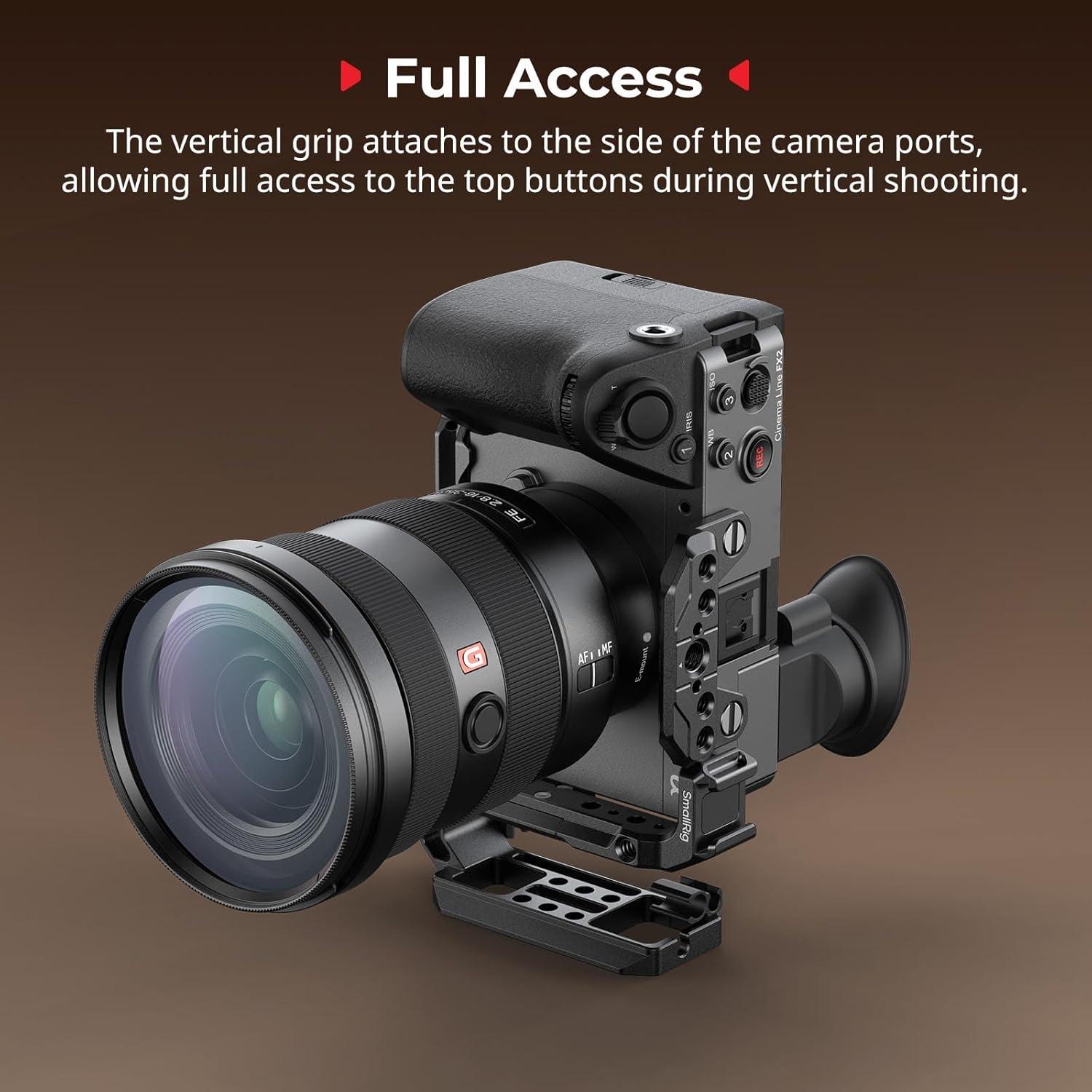 Placa de Montaje Vertical SmallRig 5594 para Trípodes y Gimbals