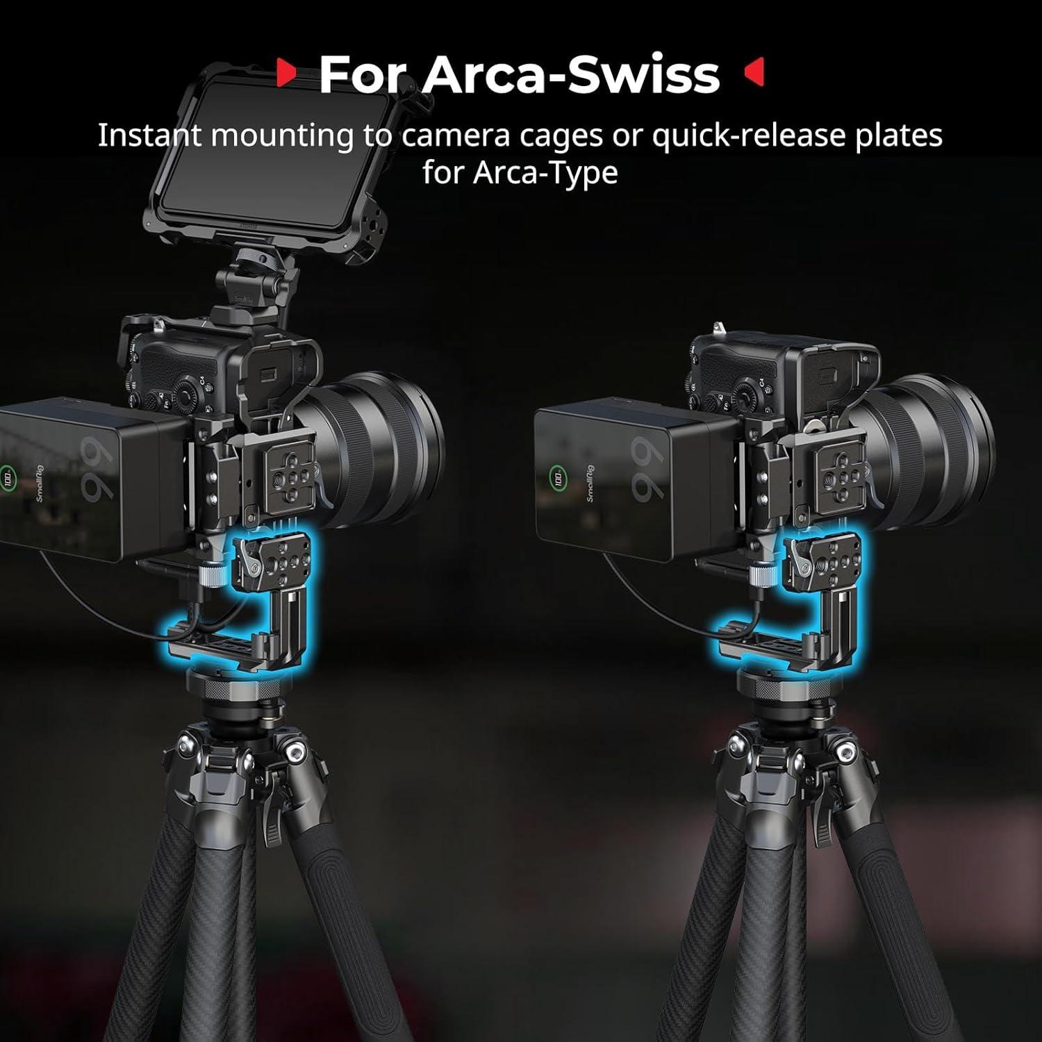 Placa de Montaje Vertical SmallRig 5594 para Trípodes y Gimbals