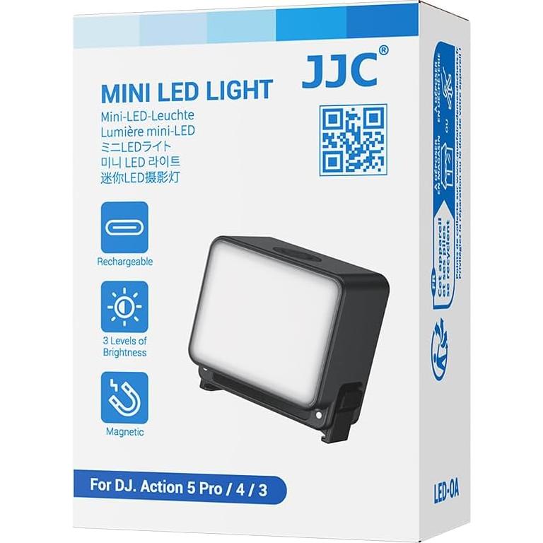 Luz LED Magnética JJC para DJI Osmo Action 5 Pro - IPX5