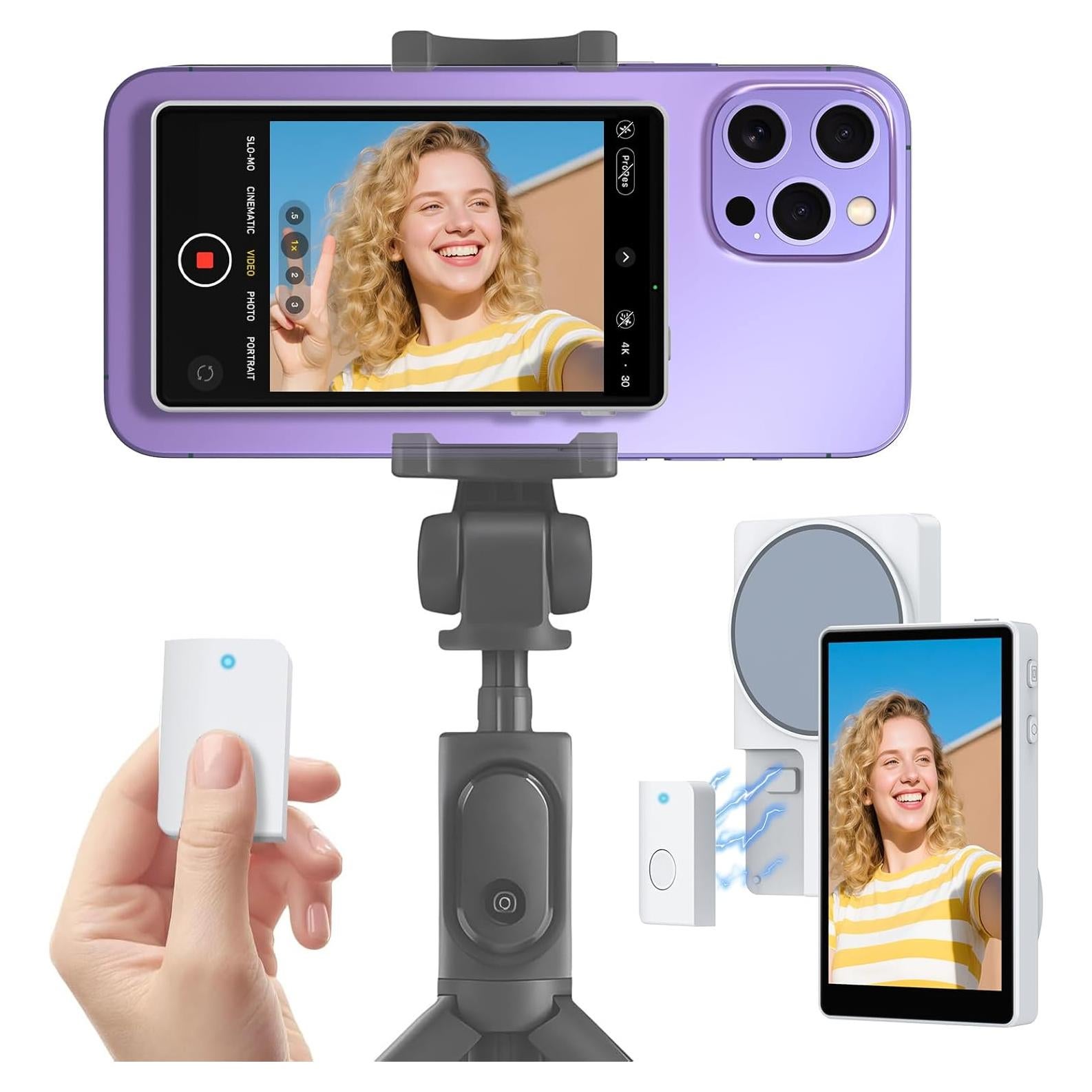 Monitor Selfie LUCKSKY 4K 30fps para Vlog - Compatible iPhone 12-16