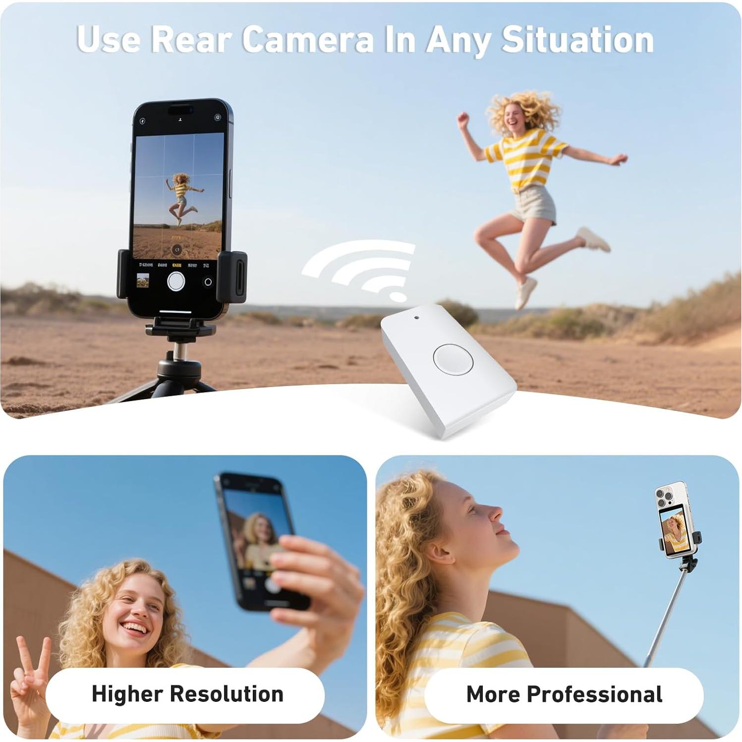 Monitor Selfie LUCKSKY 4K 30fps para Vlog - Compatible iPhone 12-16