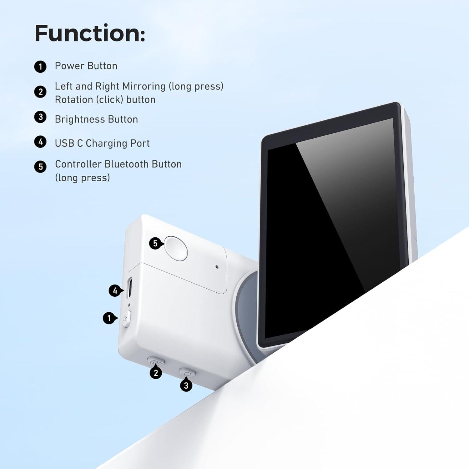 Monitor Selfie LUCKSKY 4K 30fps para Vlog - Compatible iPhone 12-16