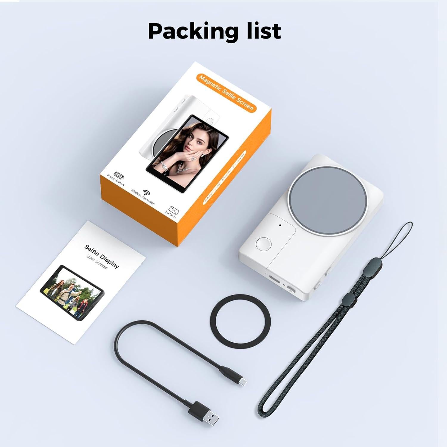 Monitor Selfie LUCKSKY 4K 30fps para Vlog - Compatible iPhone 12-16