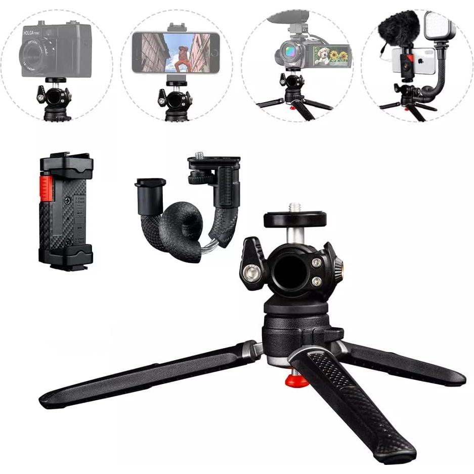Trípode Ajustable Portátil Muchable MTK-2 para Teléfono y Cámara