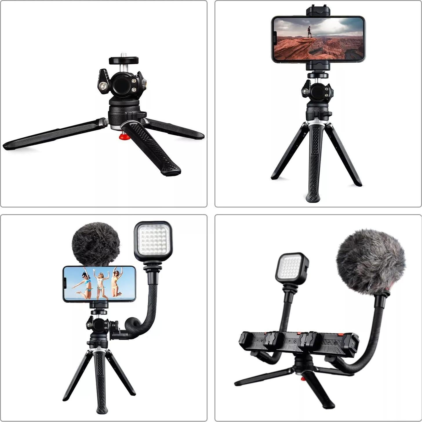 Trípode Ajustable Portátil Muchable MTK-2 para Teléfono y Cámara
