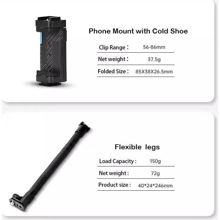 Trípode Ajustable Portátil Muchable MTK-2 para Teléfono y Cámara