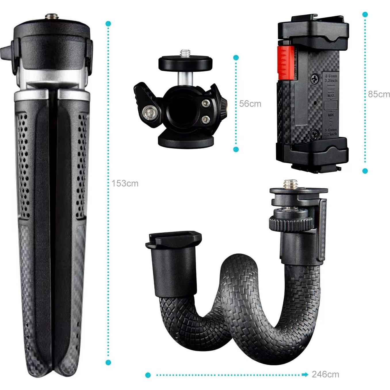 Trípode Ajustable Portátil Muchable MTK-2 para Teléfono y Cámara