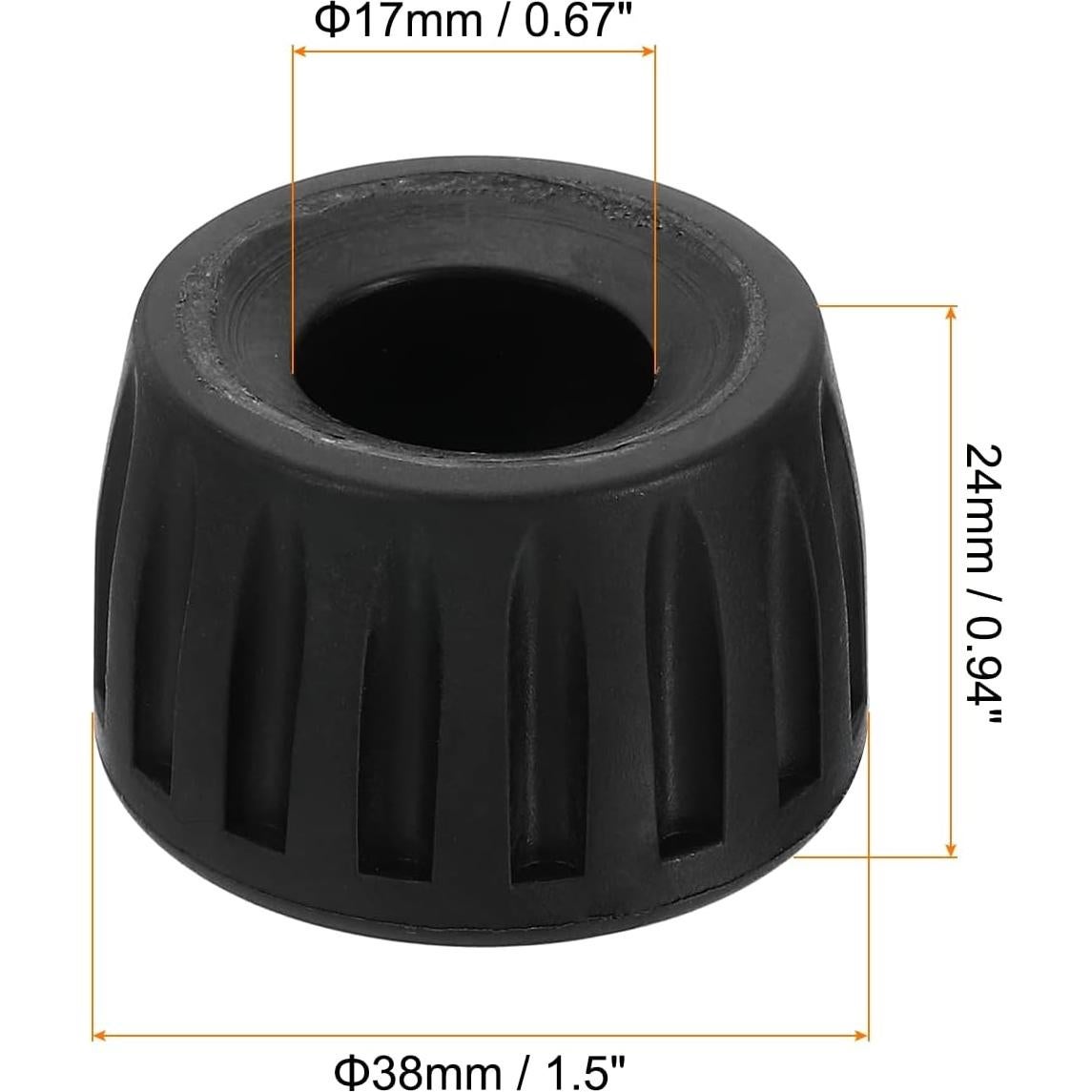 Pies de Trípode Antideslizantes PATIKIL 17mm Goma - 3 Piezas