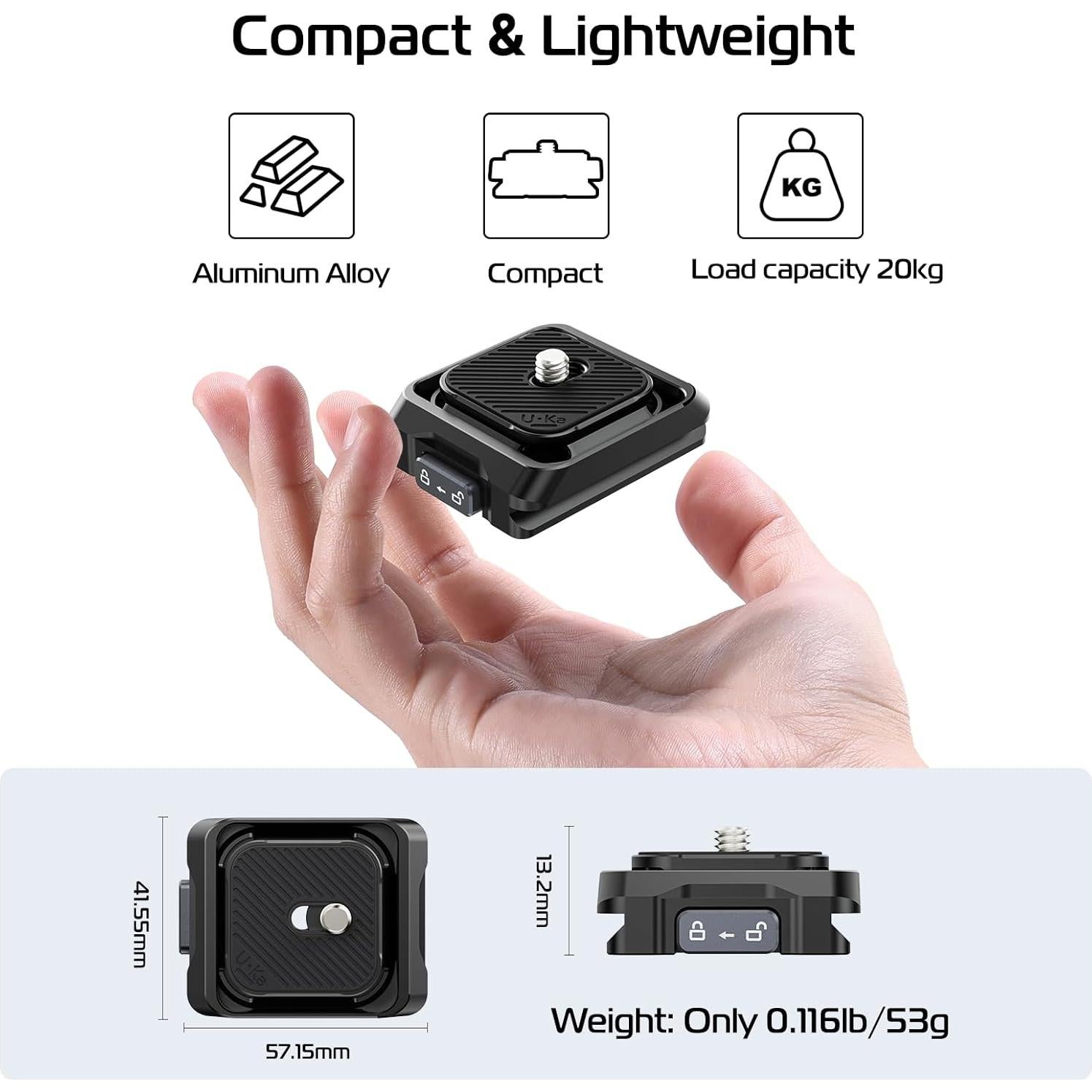 Base de Liberación Rápida ULANZI UKA03 para Cámara 20KG