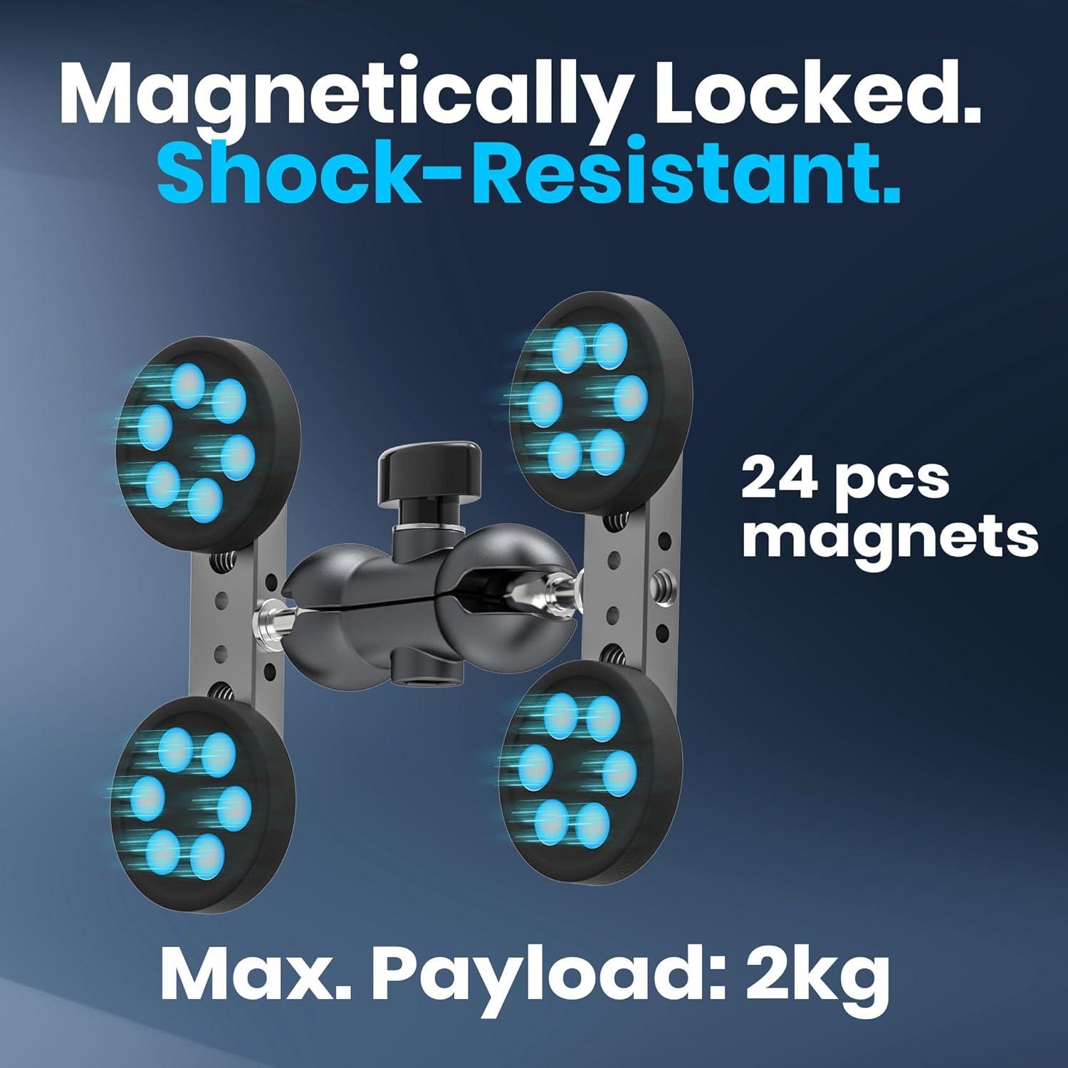 Montaje Magnético Flexible ROZOER 28 cm para GoPro y Teléfonos