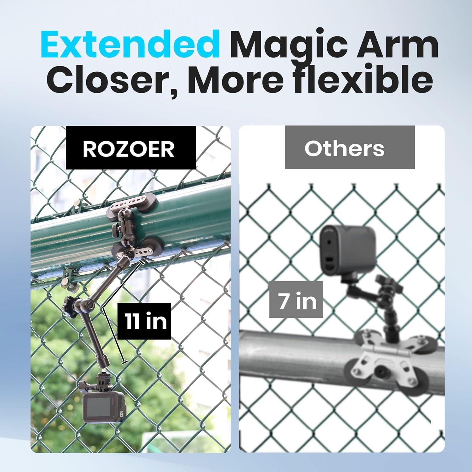 Montaje Magnético Flexible ROZOER 28 cm para GoPro y Teléfonos