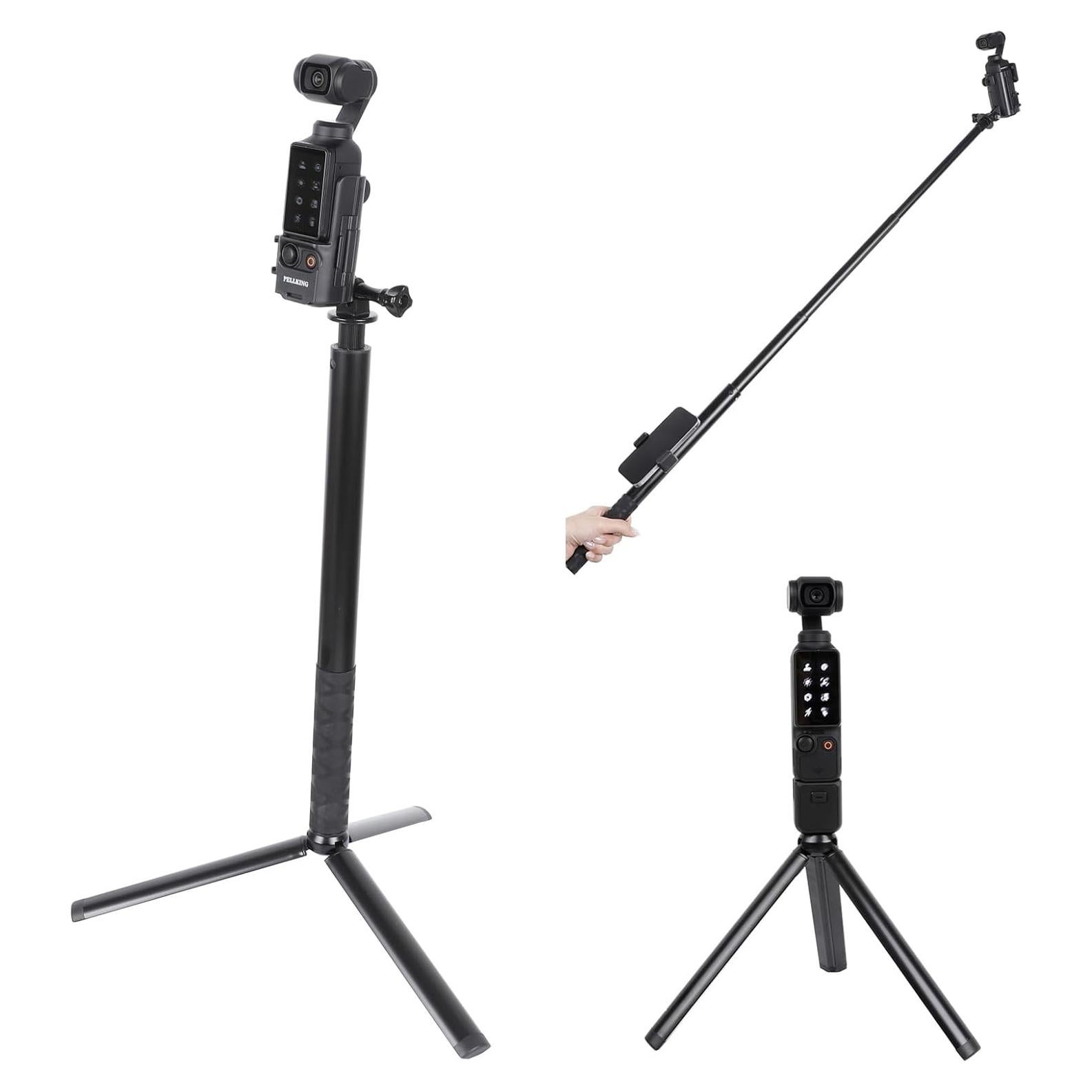 PellKing Monopod 155cm con Trípode y Adaptador para Osmo Pocket