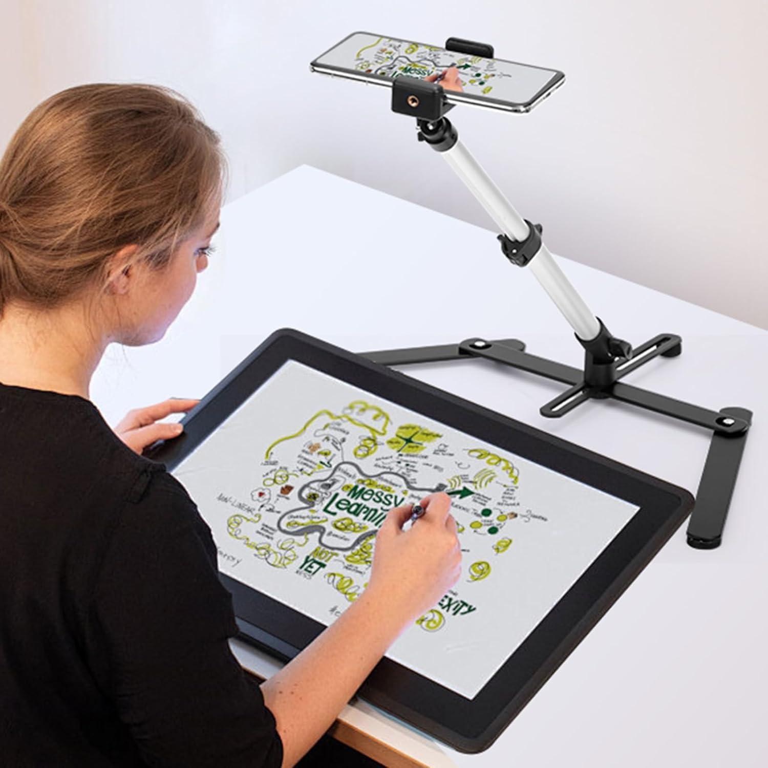 Trípode Ajustable para Mini Proyector y Teléfono - Aluminio