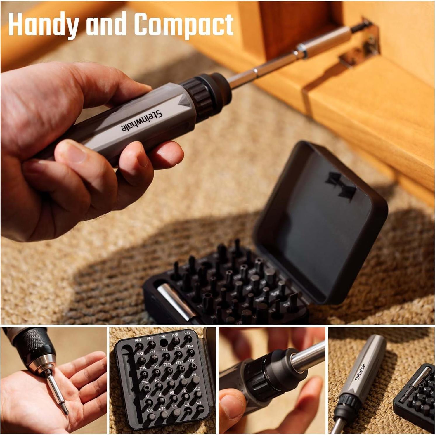 Juego de Destornillador 32 en 1 Steinwhale con Extensión