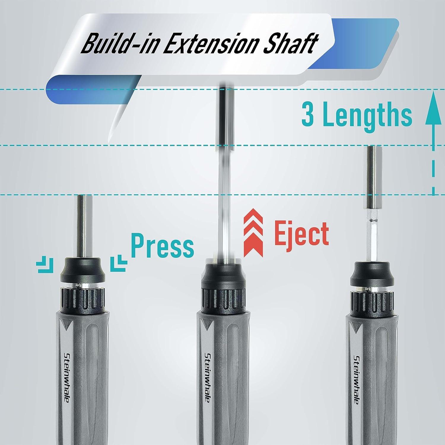 Juego de Destornillador 32 en 1 Steinwhale con Extensión