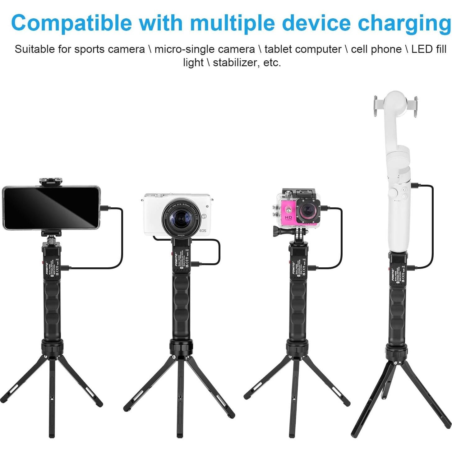 Empuñadura de Batería FOMITO VB50W para Cámara y Móvil