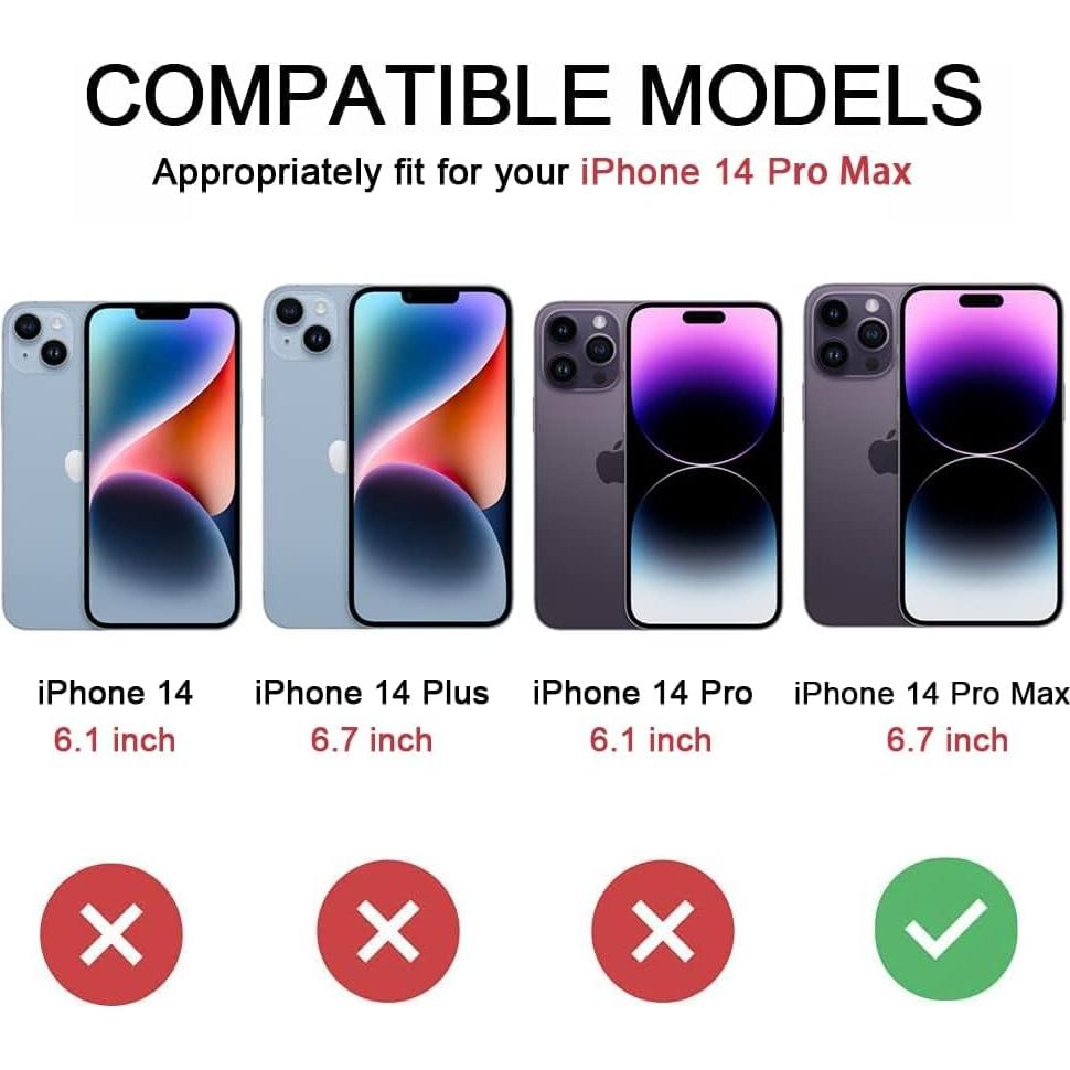 Funda VEGO para iPhone 14 Pro Max 6.7" con soporte y privacidad