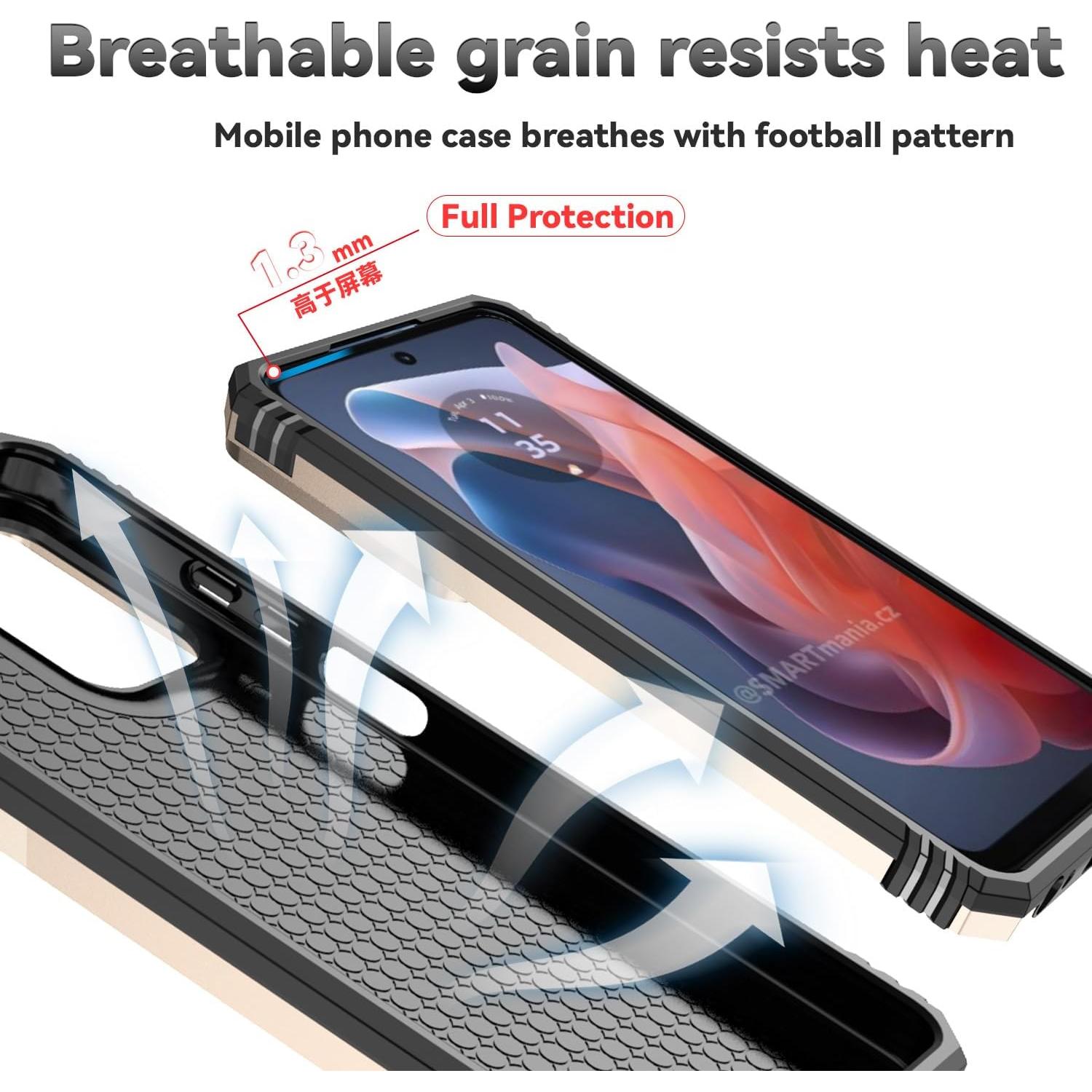 Funda SunStory para Motorola Moto G Play 2024 con soporte y tapa deslizante