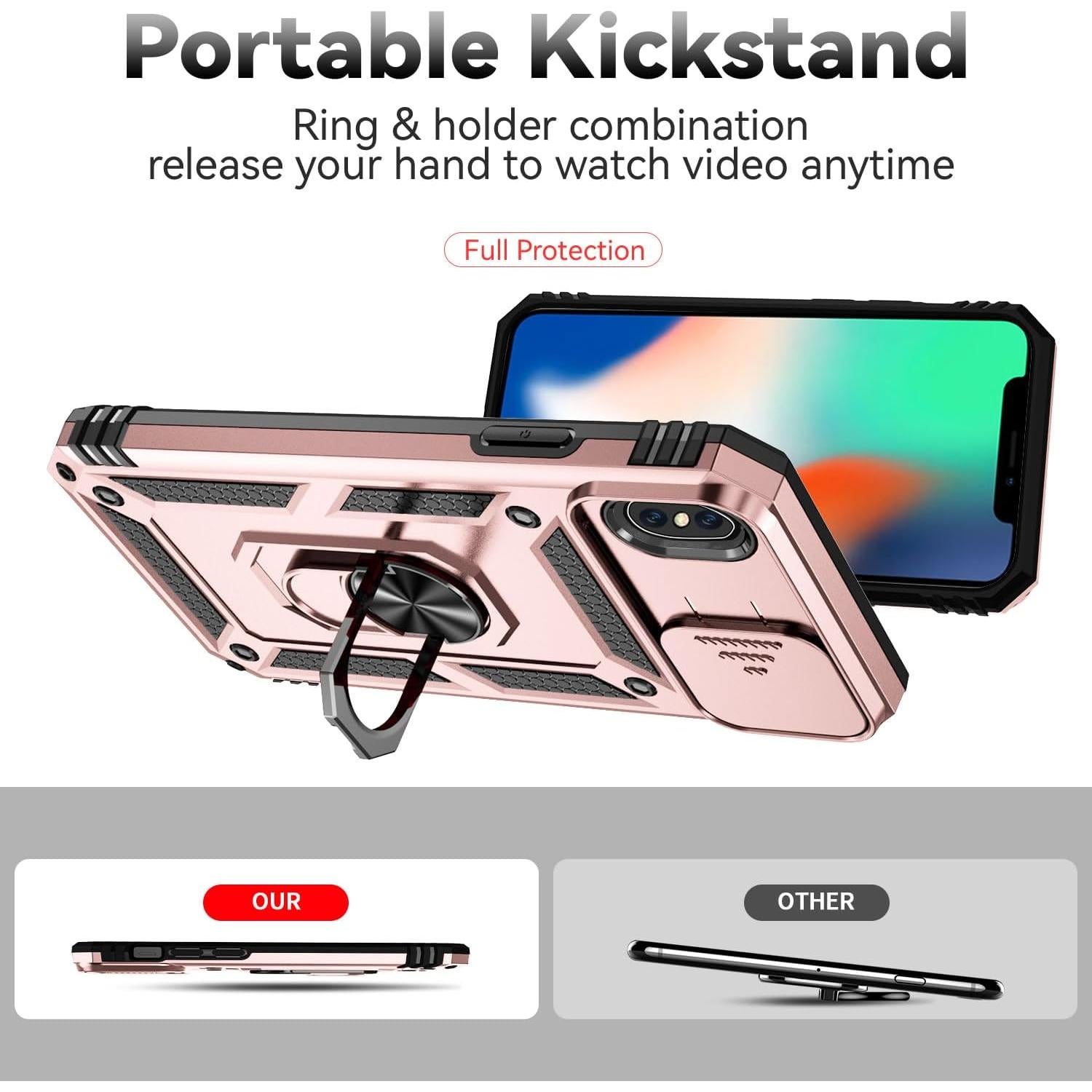 Funda SunStory para iPhone X/XS con Protector de Pantalla HD