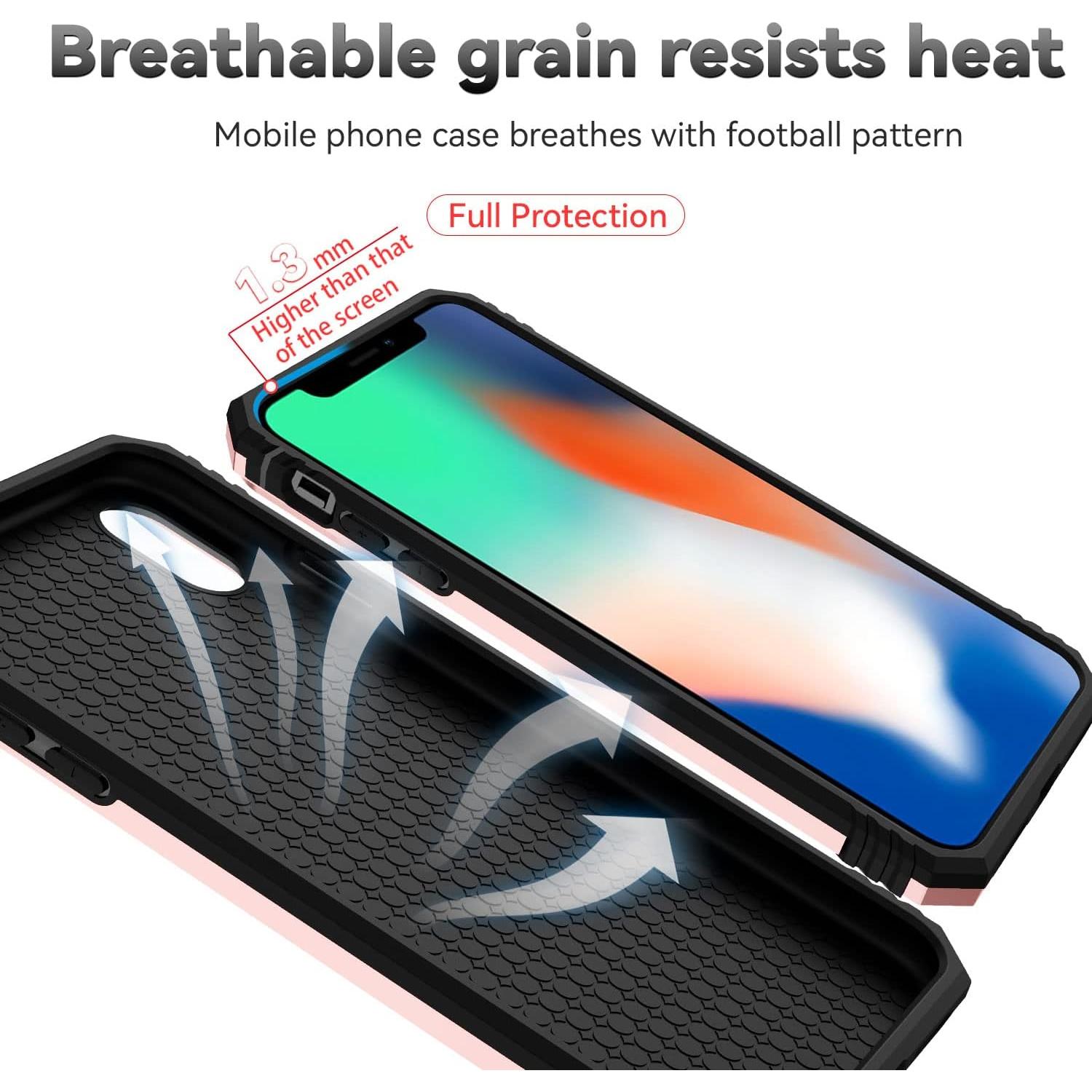 Funda SunStory para iPhone X/XS con Protector de Pantalla HD