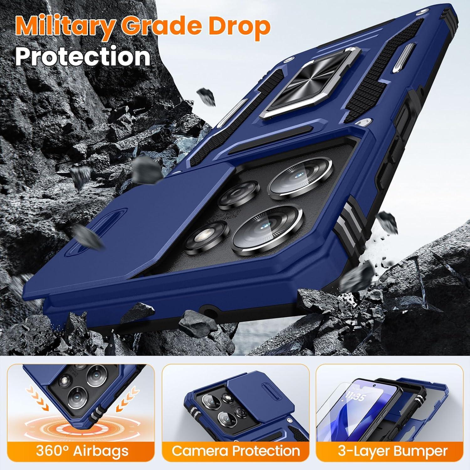 Funda KEDUIZHANG para Moto G Power 2025 con 2 Protectores HD