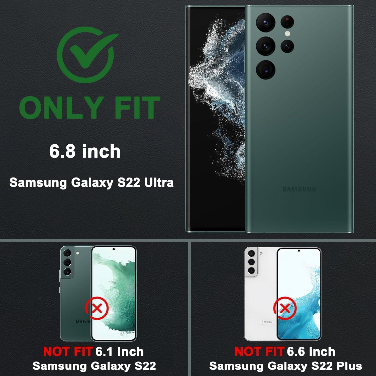 Funda Gritup para Samsung Galaxy S22 Ultra Rosa con Soporte 360°