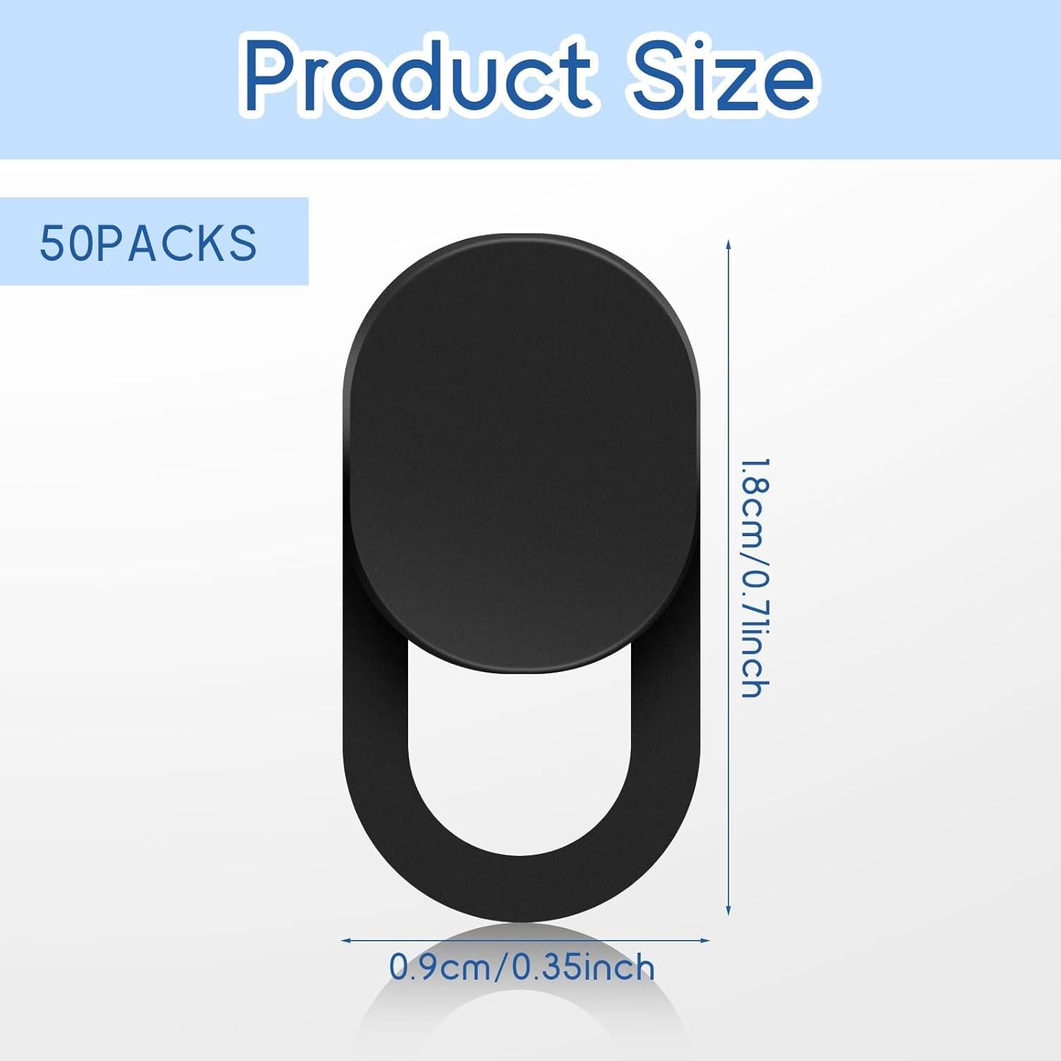 50 Piezas Cubierta de Cámara Deslizante LIQWEI para Laptop