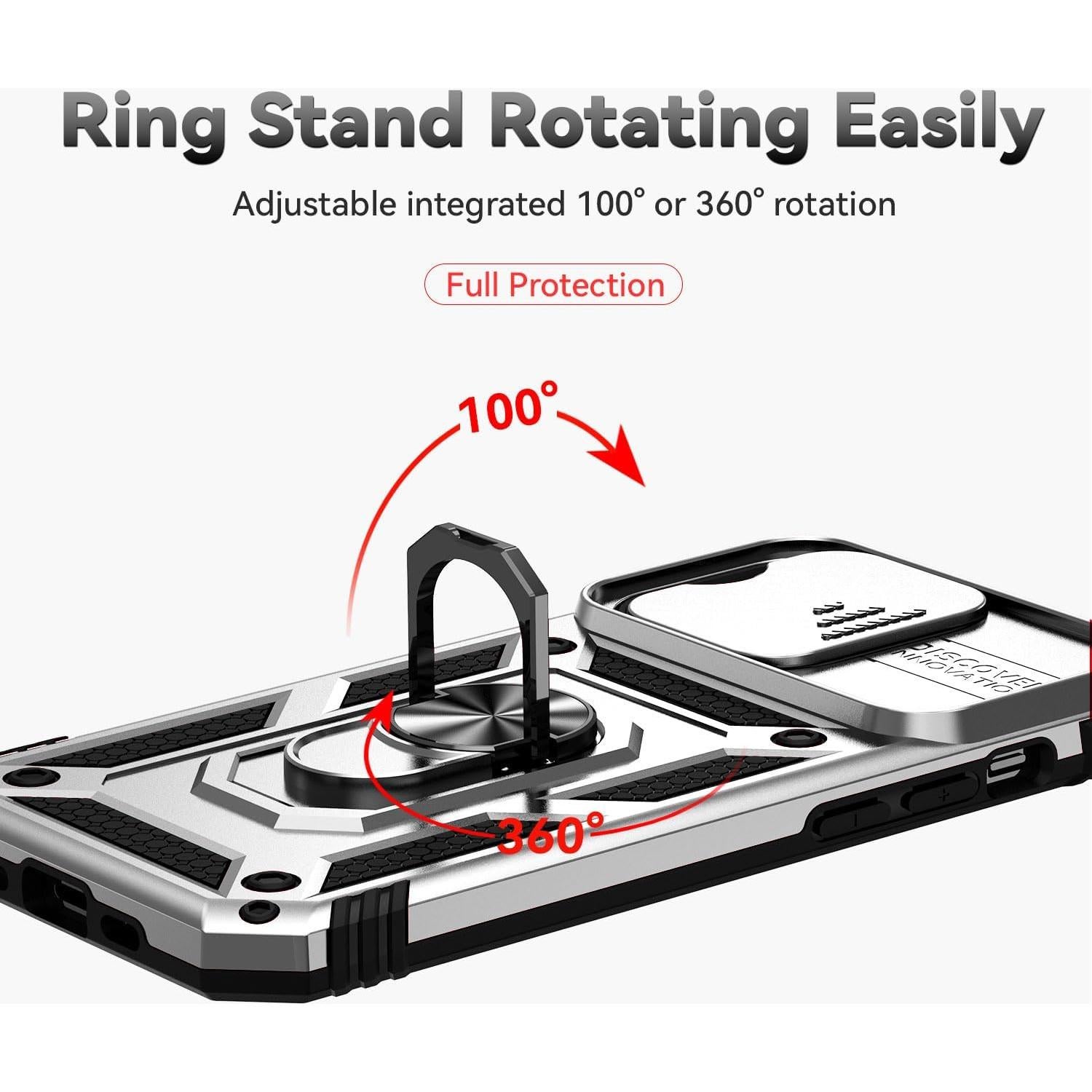 Funda para iPhone 14 Pro Max SunStory con soporte y protección HD