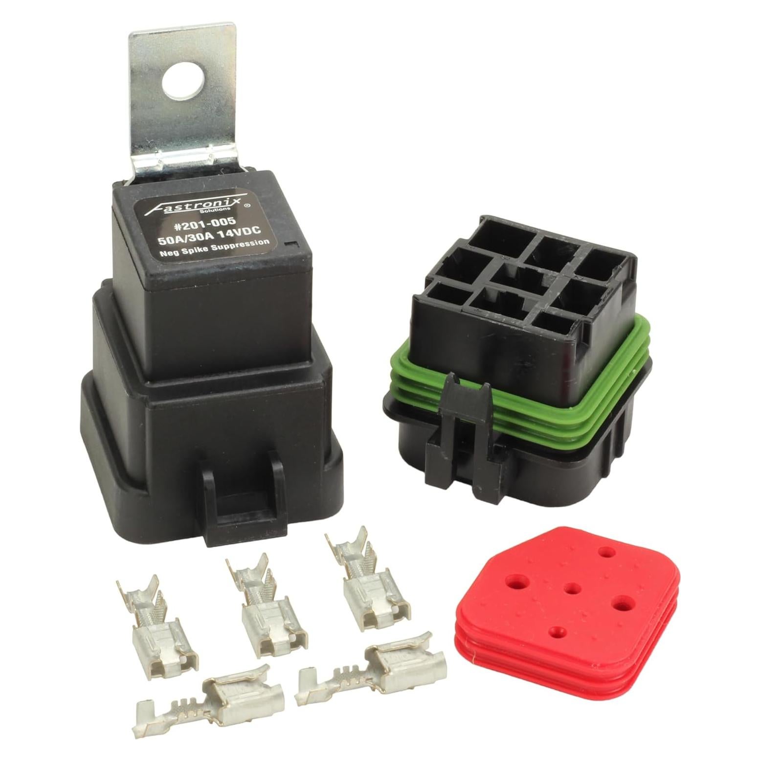 Kit de Relé y Socket Automotriz Fastronix 30/50 Amperios