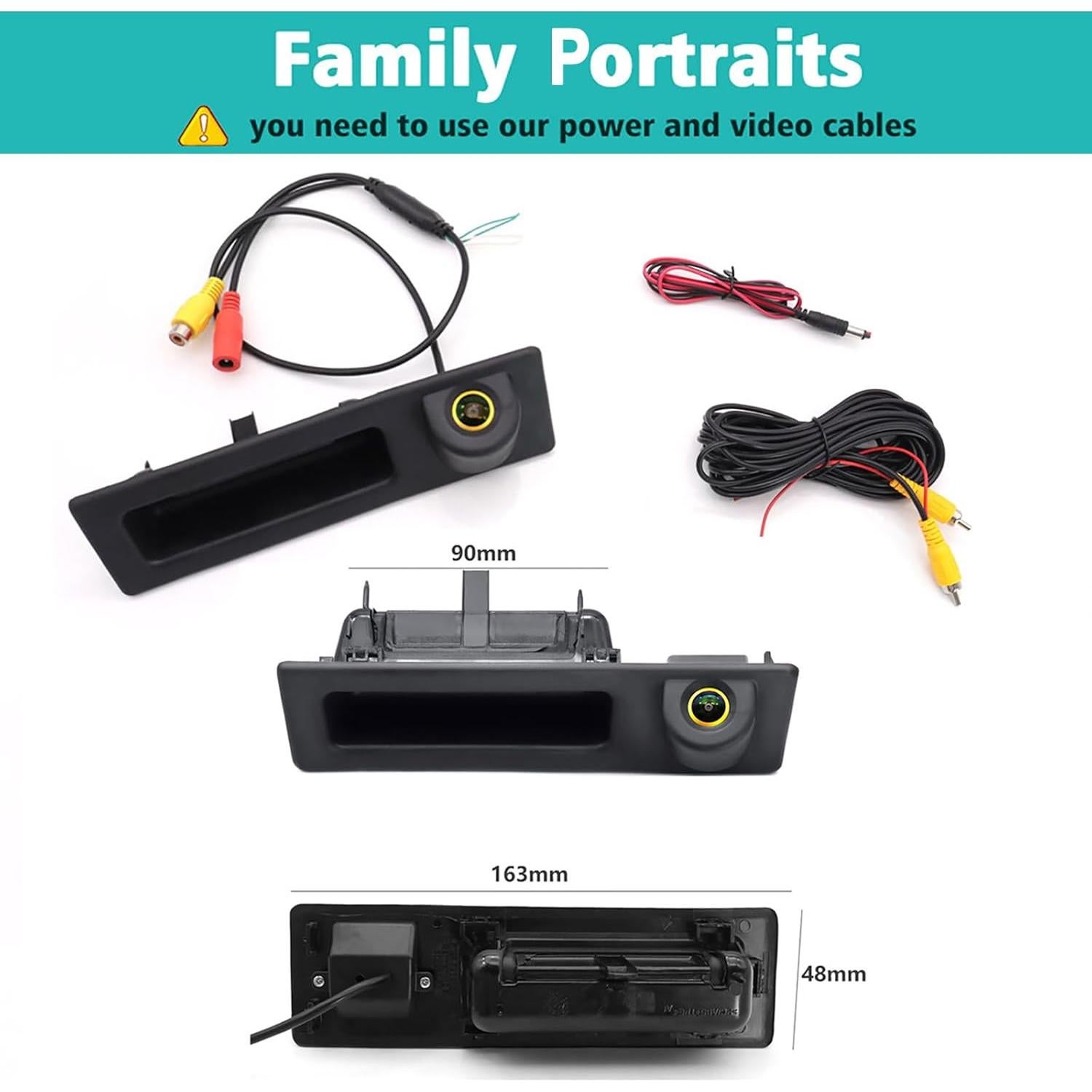 Cámara de Respaldo AHD 1080P SanmuTu para BMW 3/5 Series