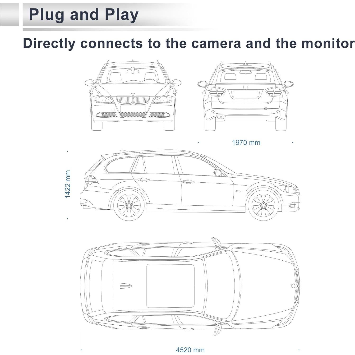 Cable de Arnés Adaptador Cámara Respaldo RATCHROLL Honda CRV 2013-2015