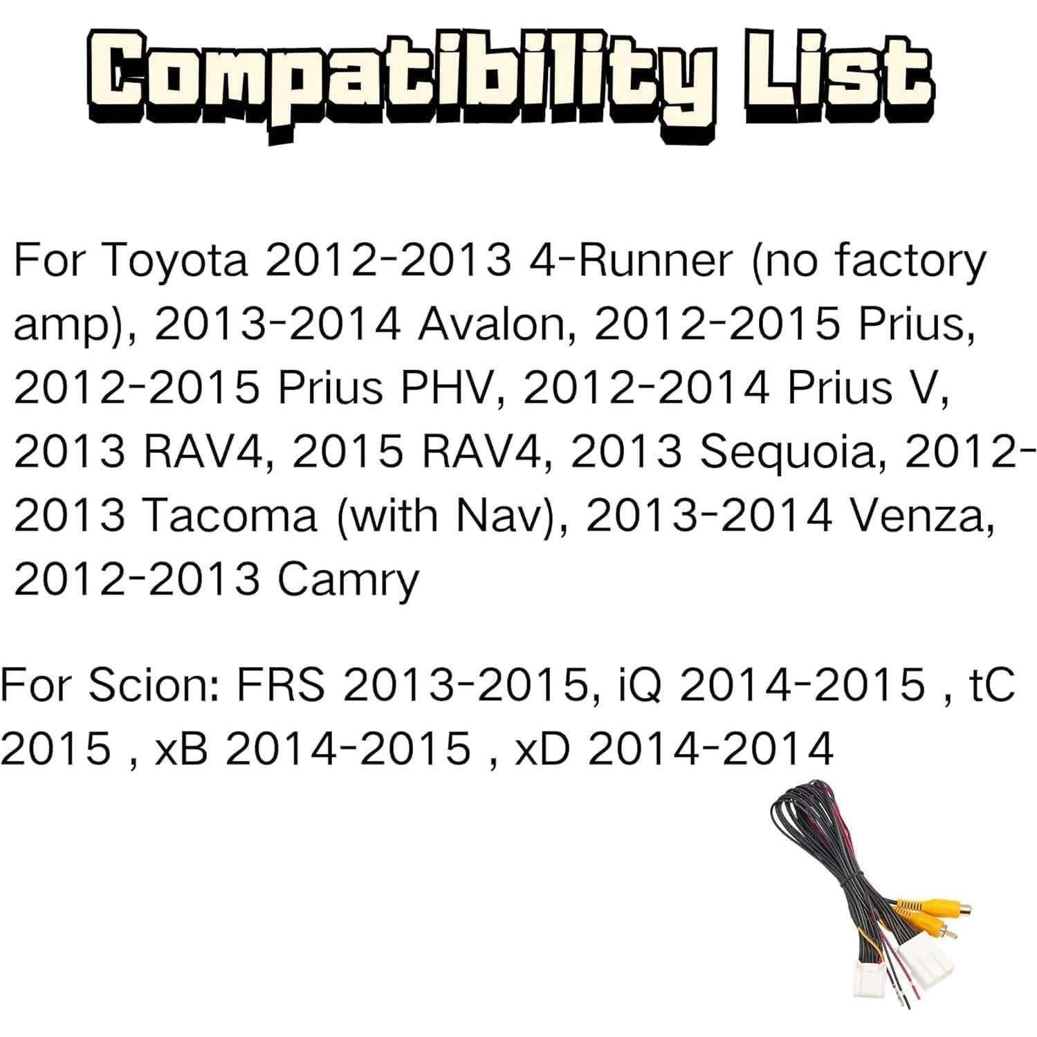 Arnés T 16 Pines RED WOLF para Cámara Reversa Toyota/Scion