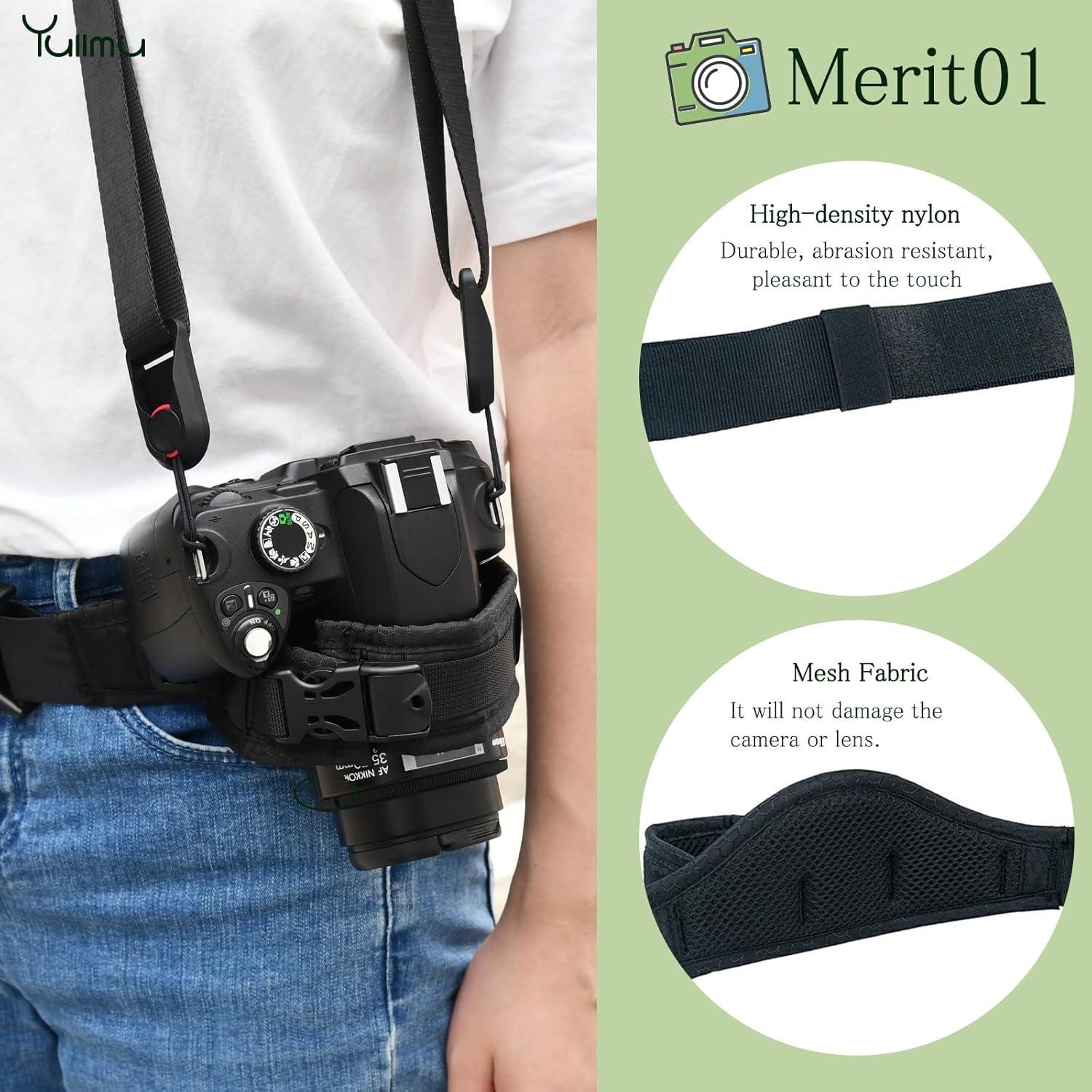 Correa de Cintura Ajustable Yullmu para Cámara - 165.7 cm