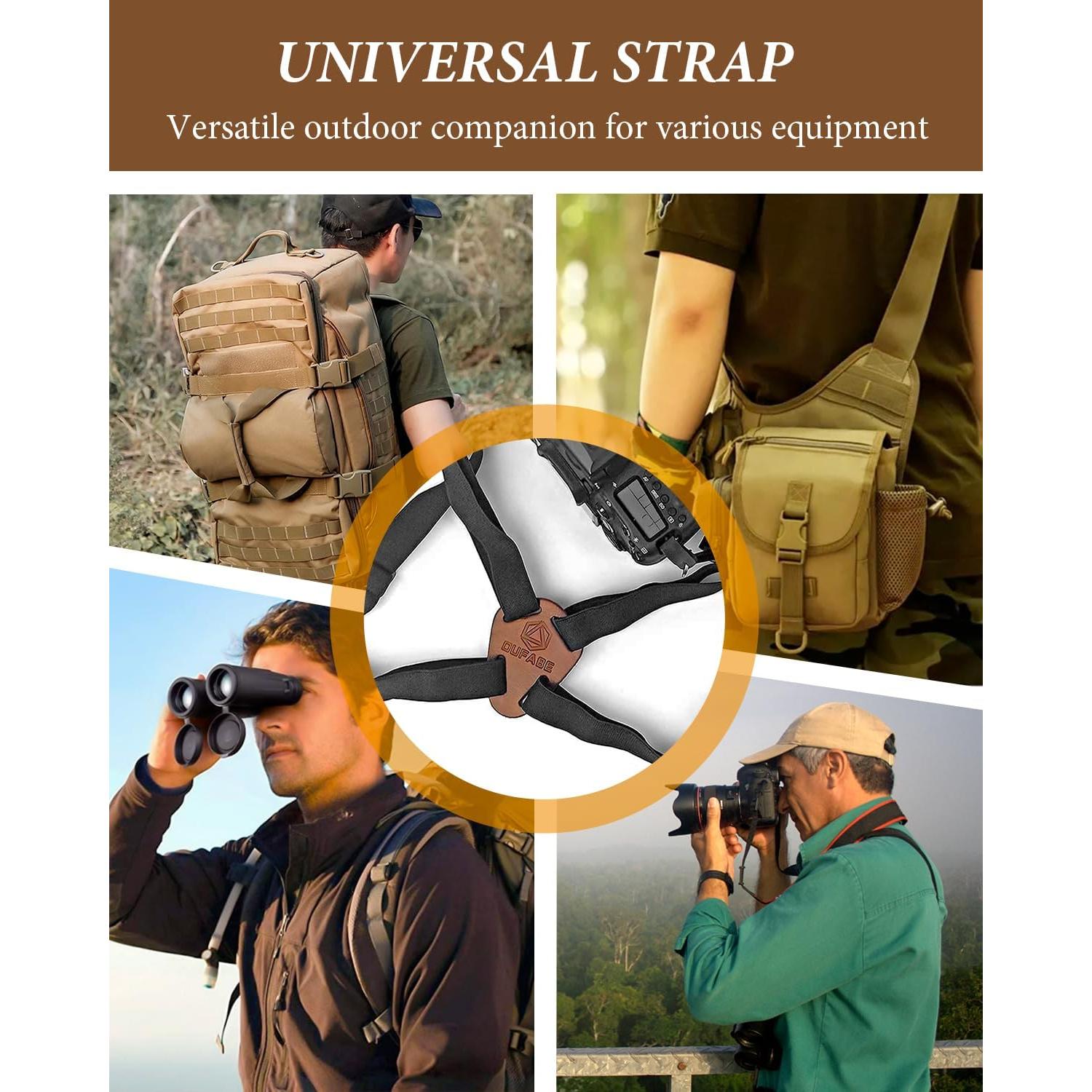 Correa de Arnés para Binoculares Oufabe, Ajustable, Ergonómica