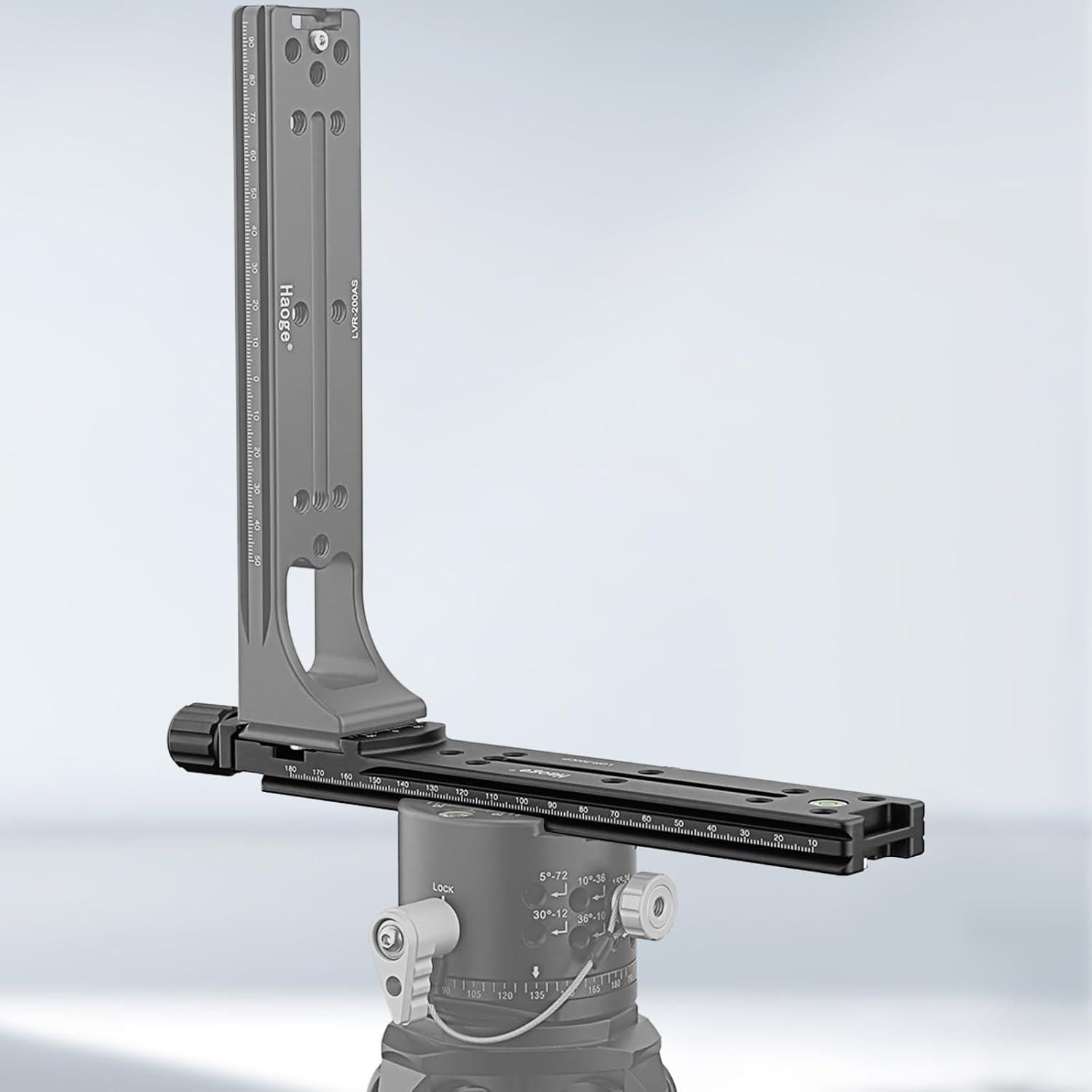 Riel Nodal Doble Cola de Milano Haoge LQR-200CP para Cámara