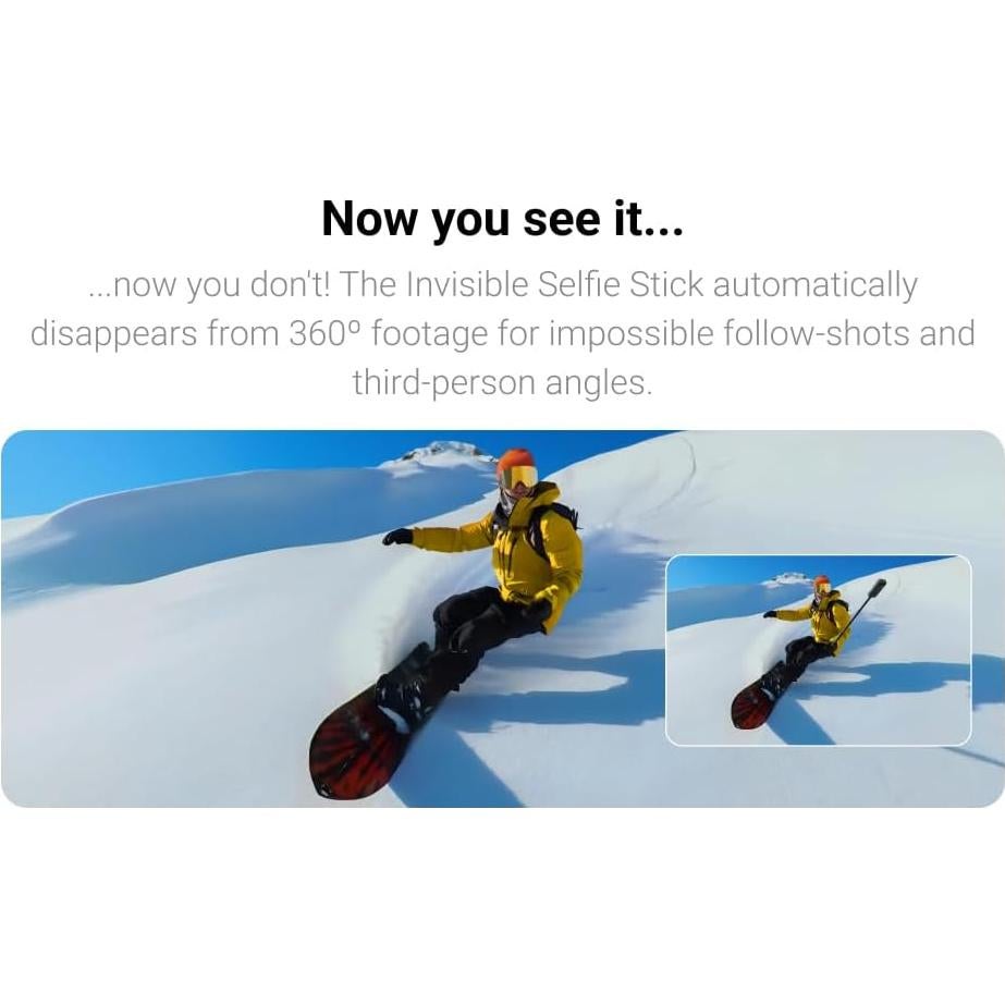 Palo de Selfie Invisible Insta360 85cm para Cámaras de Acción